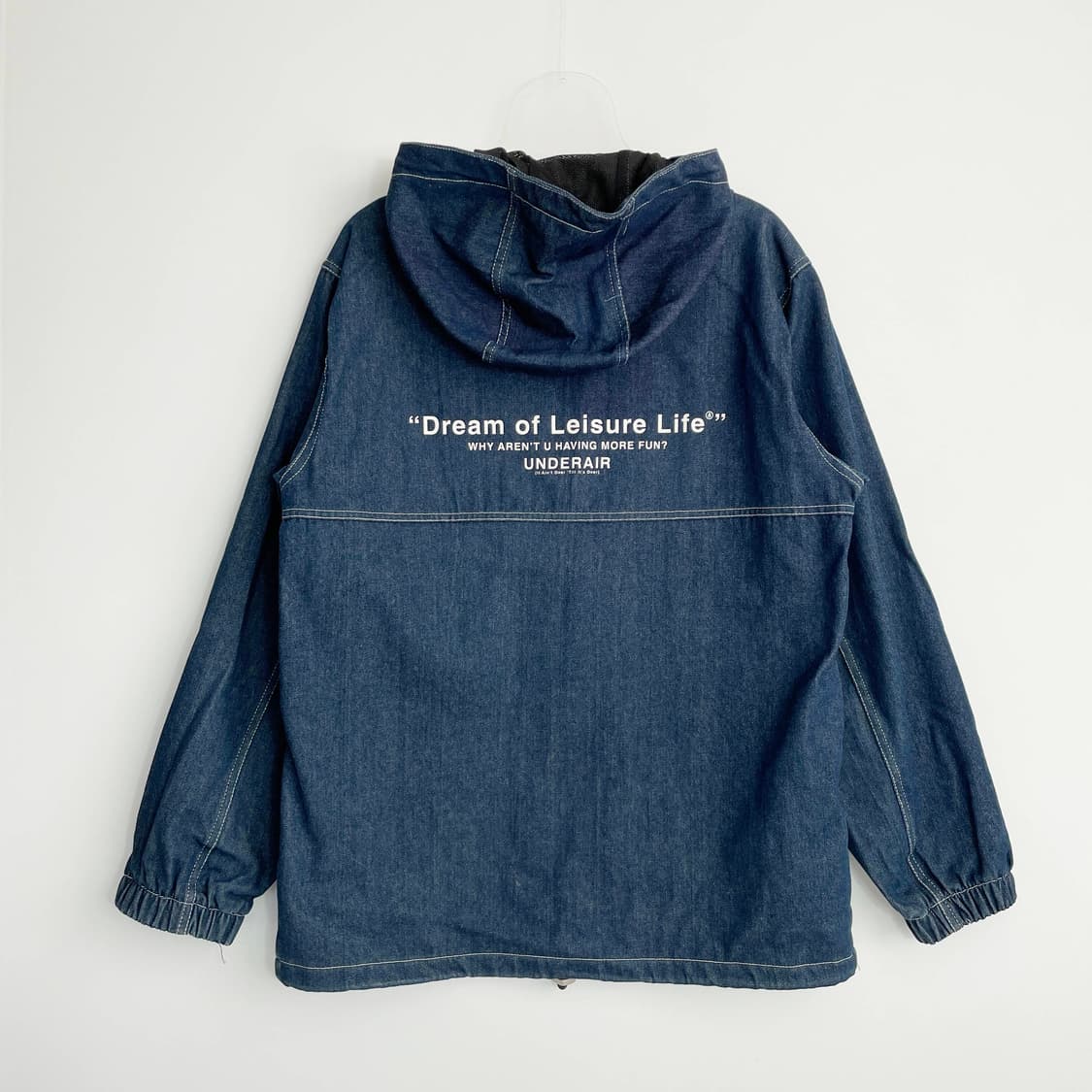 F1 언더에어(UNDER AIR) 6943 데님 아노락 재킷 L사이즈 상품이미지3