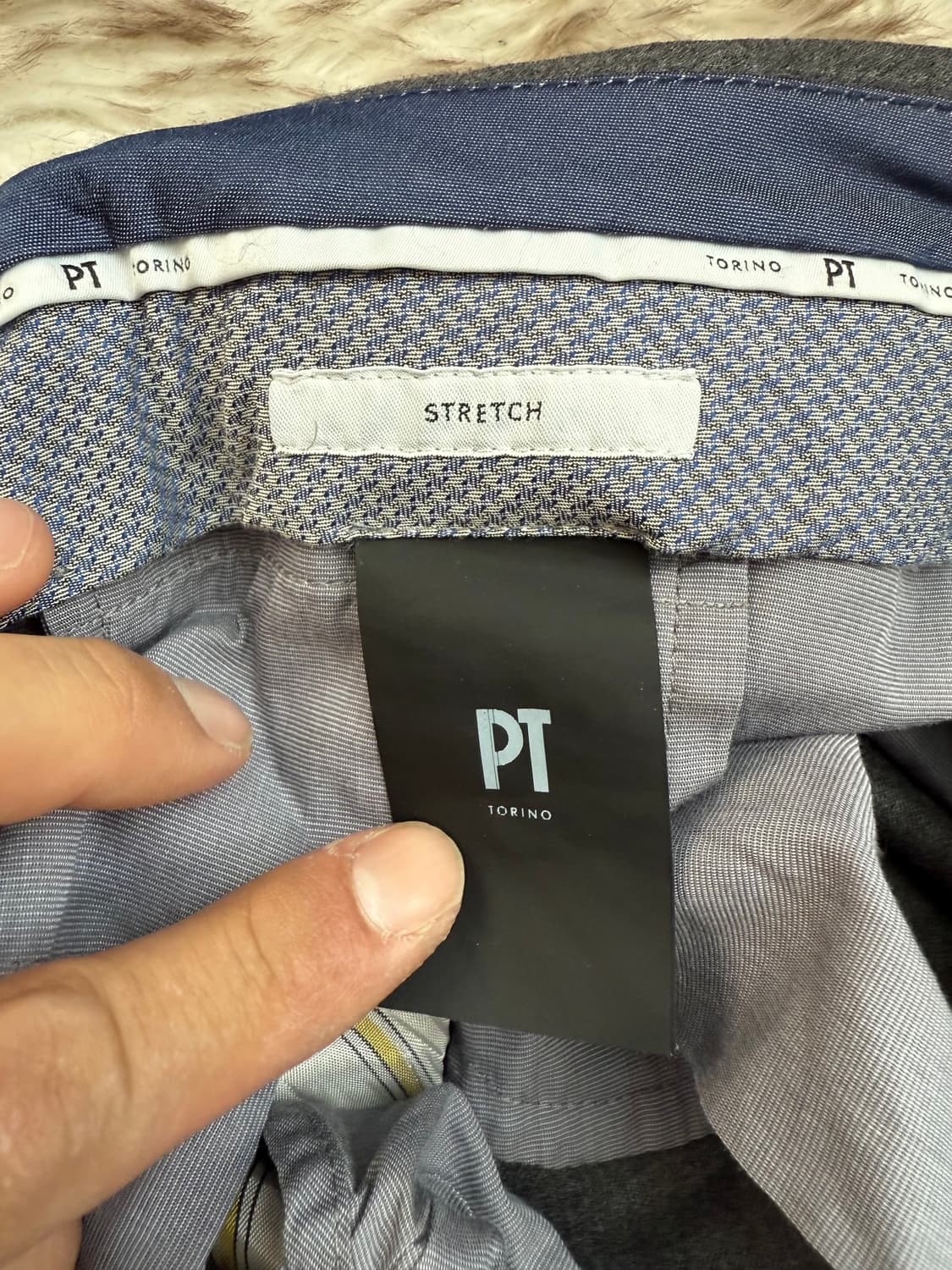 PT Torino 울+캐시미어 플란넬 팬츠 50  상품이미지4