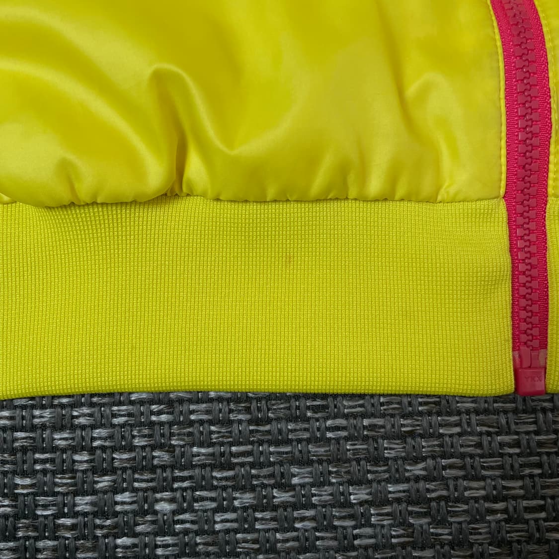 아디다스 핫핑크 화이트 옐로우 단가라 나일론 바람막이 자켓 100 상품이미지8