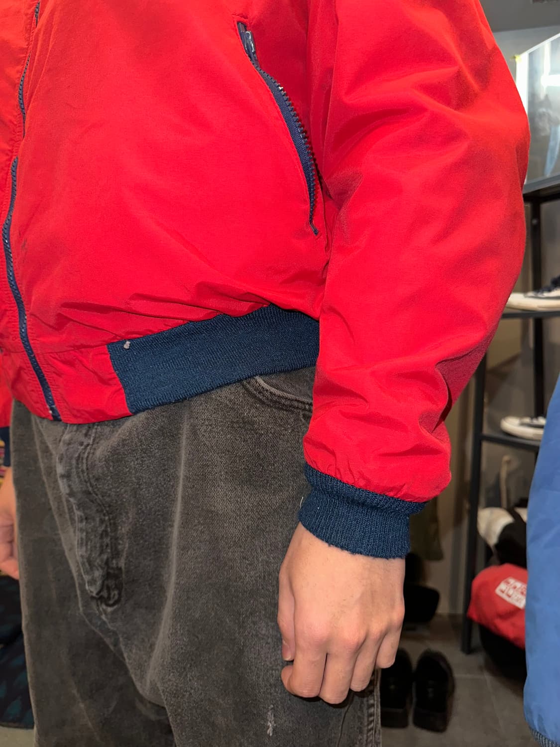 90’s LL Bean USA lining  warm up jacket  상품이미지5