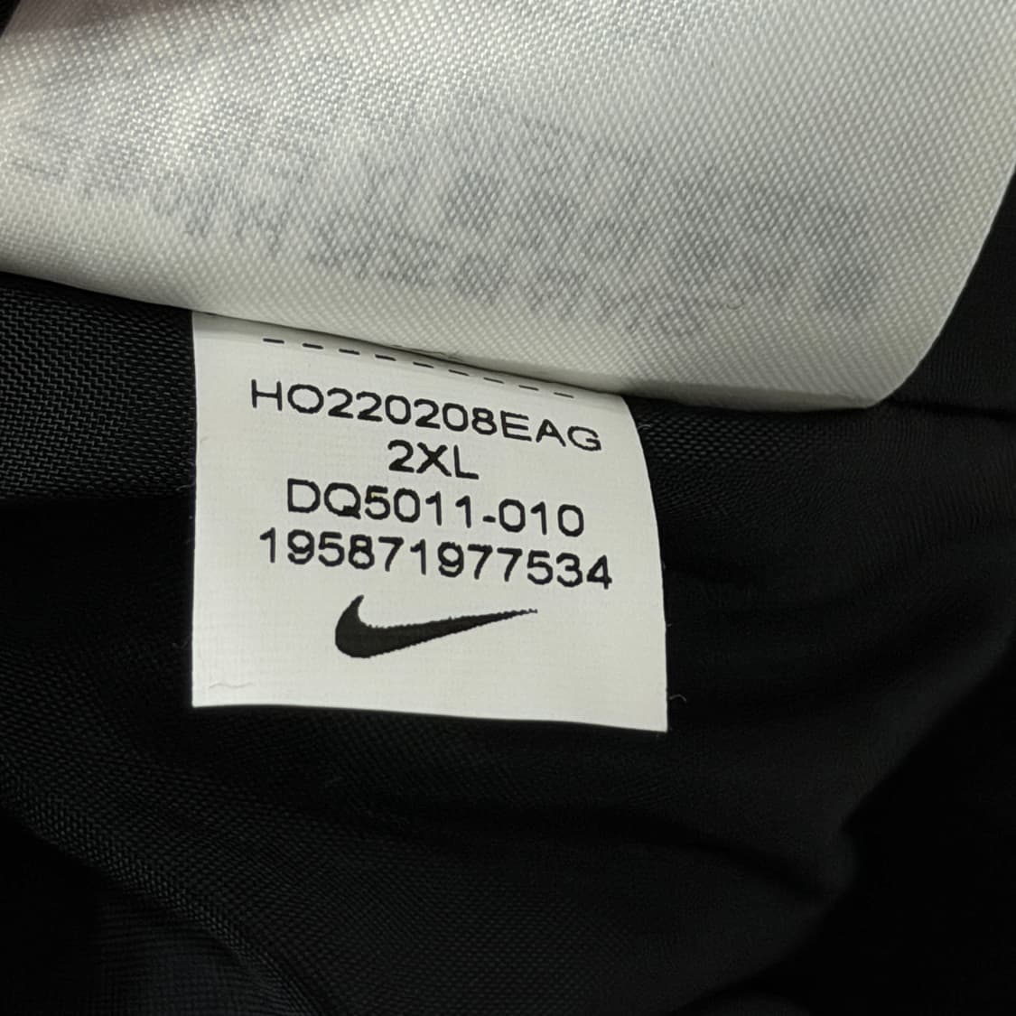 나이키 NSW 어센틱 바시티 야구점퍼 자켓 블랙 2XL 상품이미지7