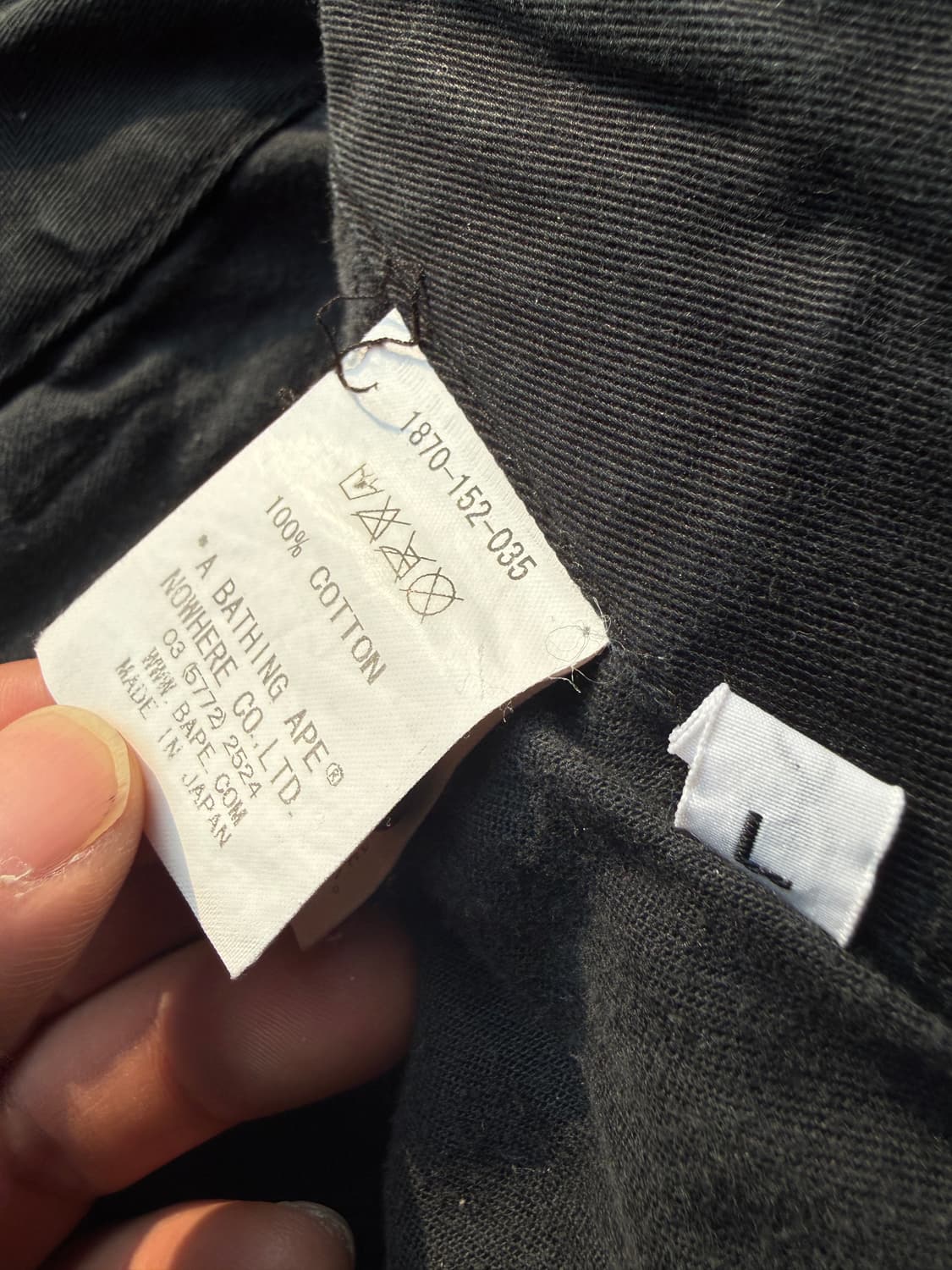 베이프 코튼 치노팬츠 L(-36in) 상품이미지8