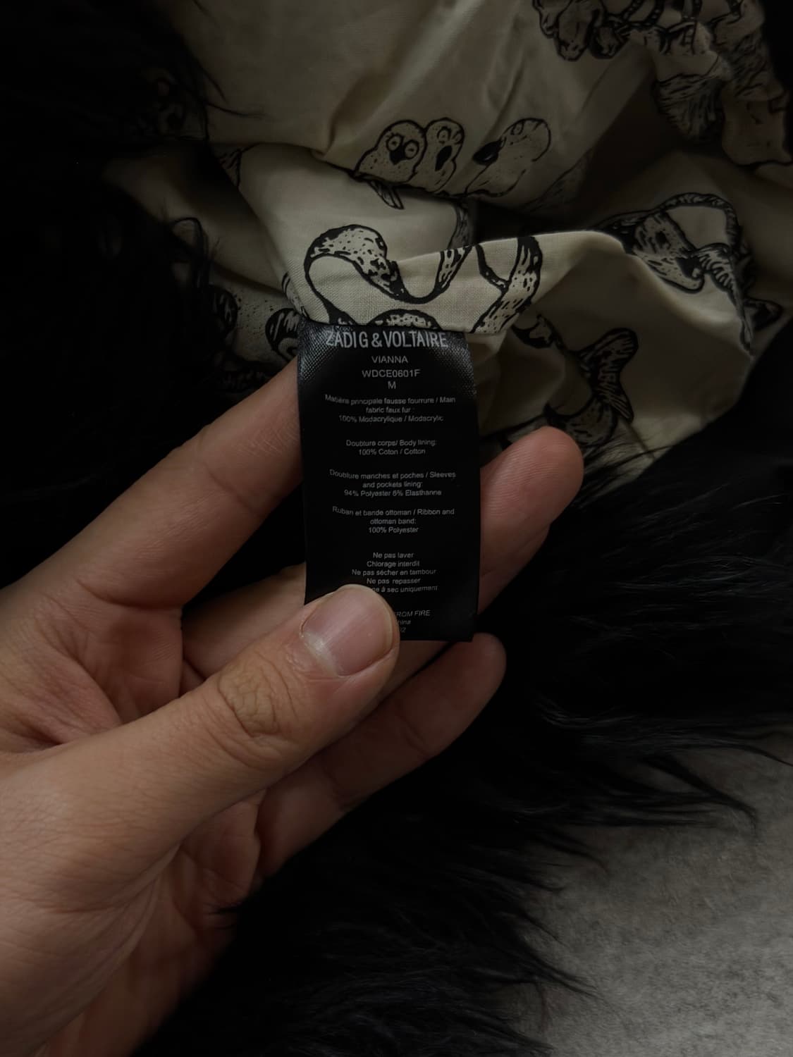 쟈딕앤볼테르 비대칭 퍼자켓 상품이미지7