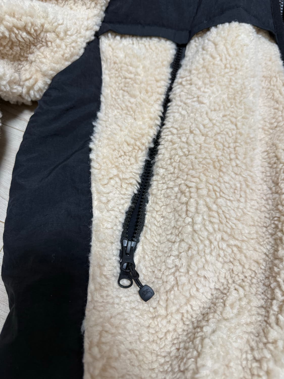 스투시 쉐르파 패널 후드 자켓 베이지 (사이즈L) 상품이미지3