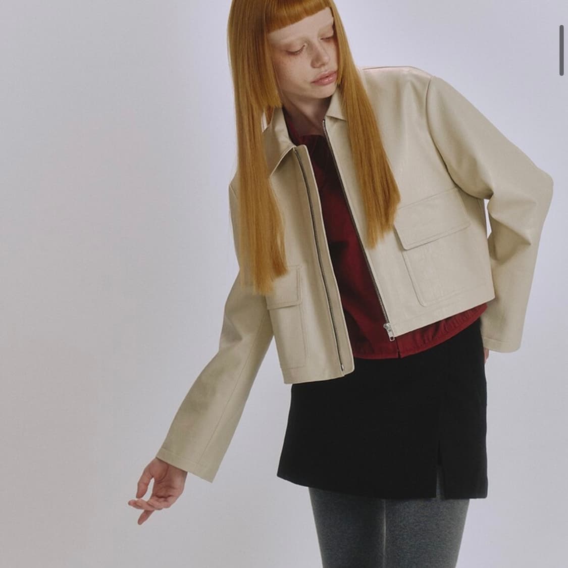 언쿡드 가죽자켓 상품이미지4