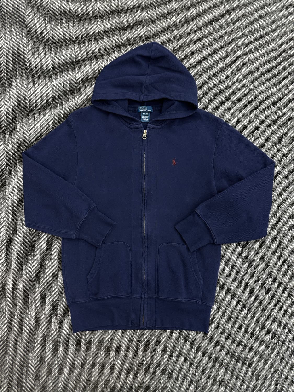 폴로 후드집업 네이비 상품이미지1