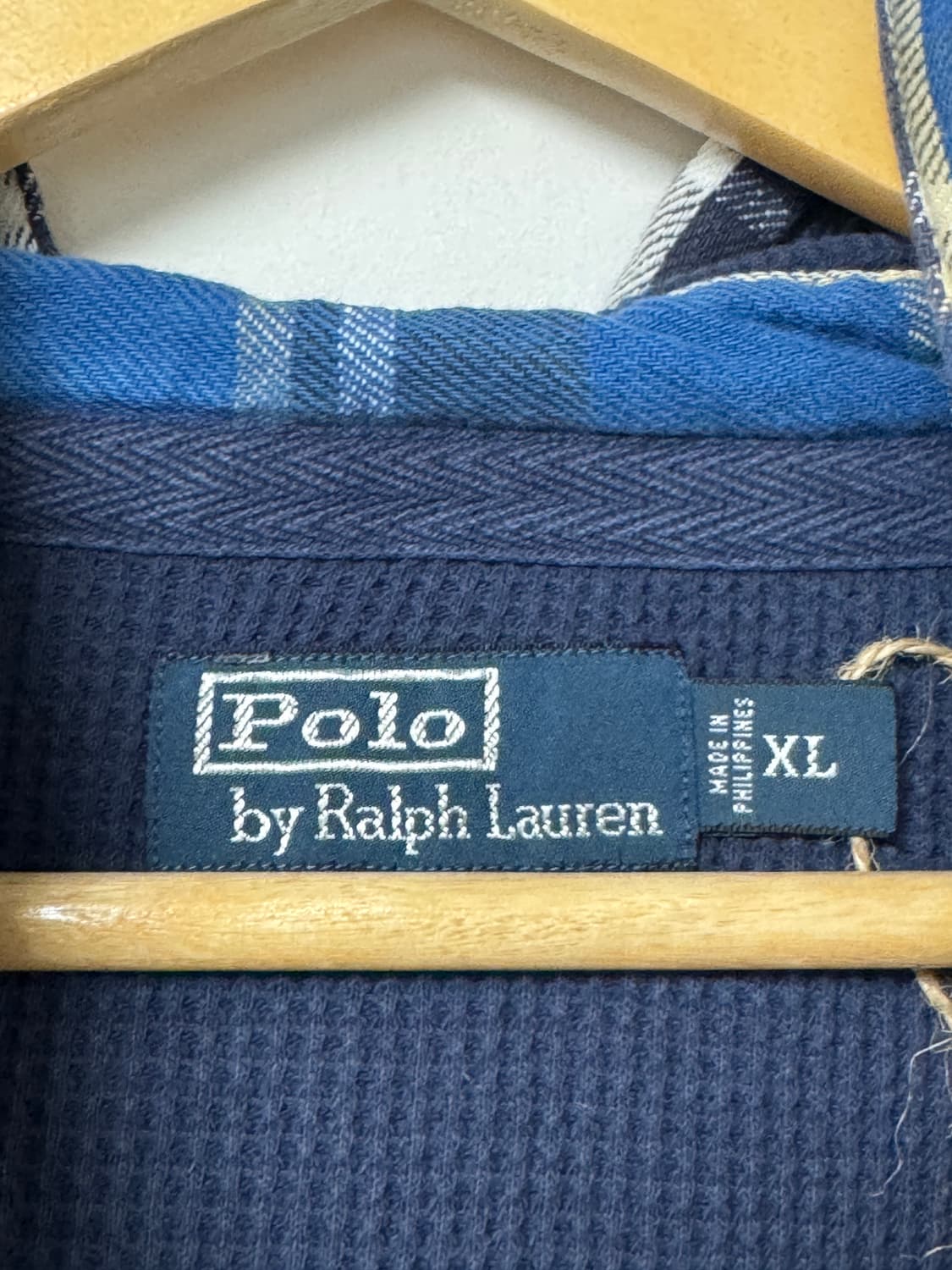 폴로랄프로렌 플란넬 셔츠후드 빈티지 체크남방 90s L 상품이미지7