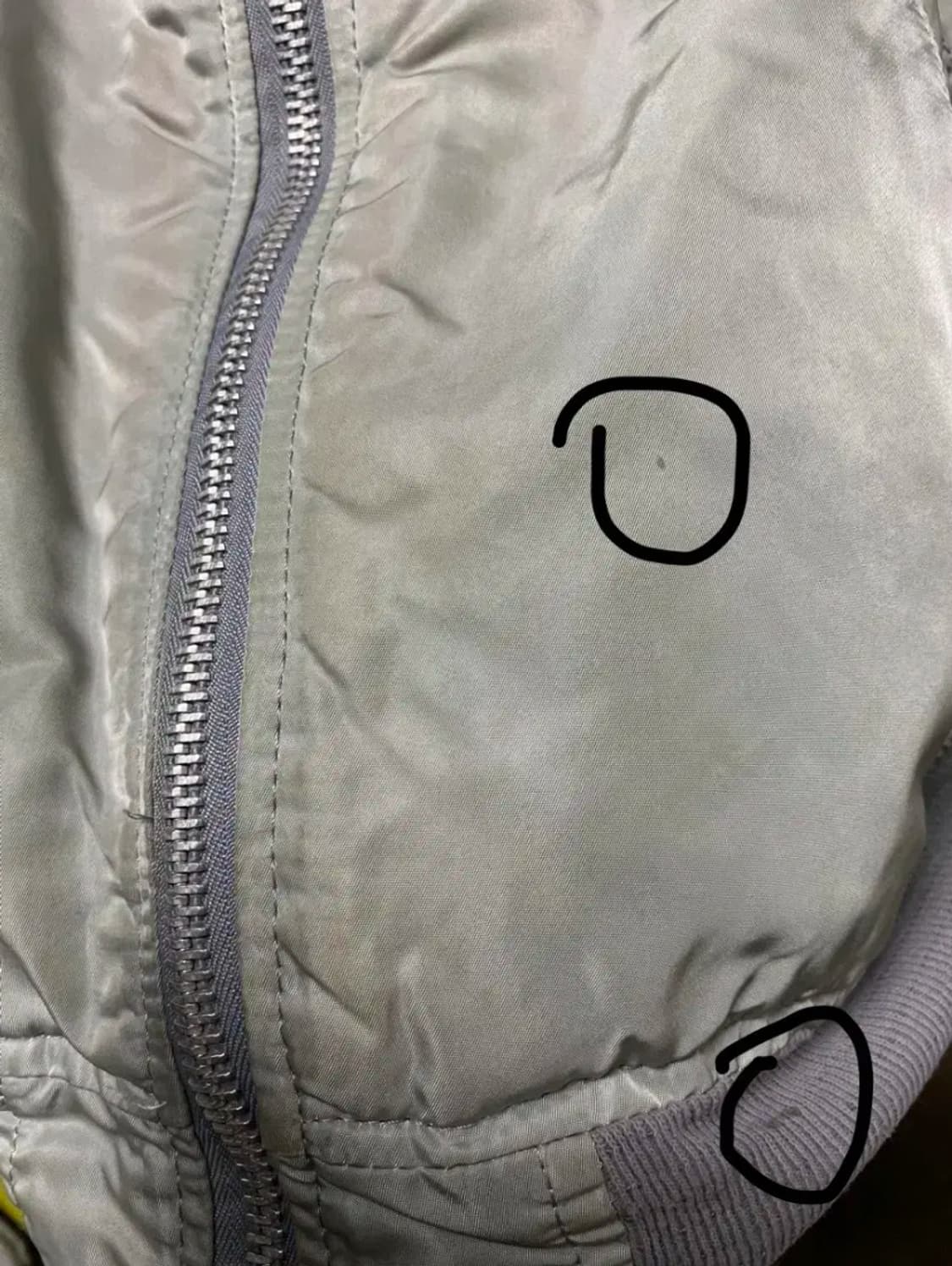 L) 90s USA 알파사 ma1 그레이 상품이미지7