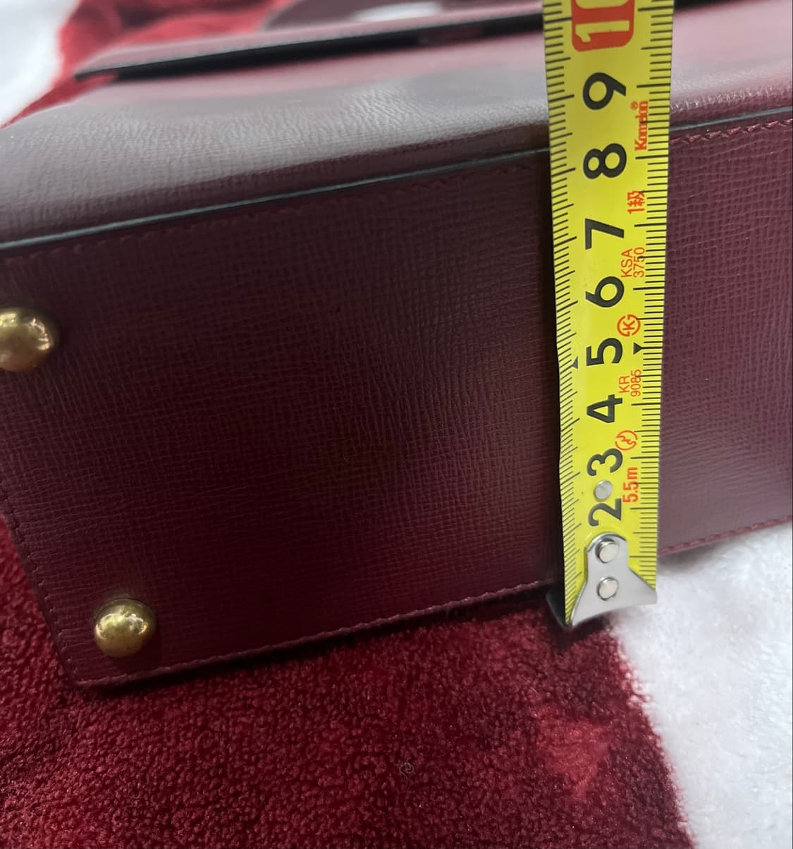 까르띠에 버건디 Calf Leather 핸드백 정품 상품이미지10