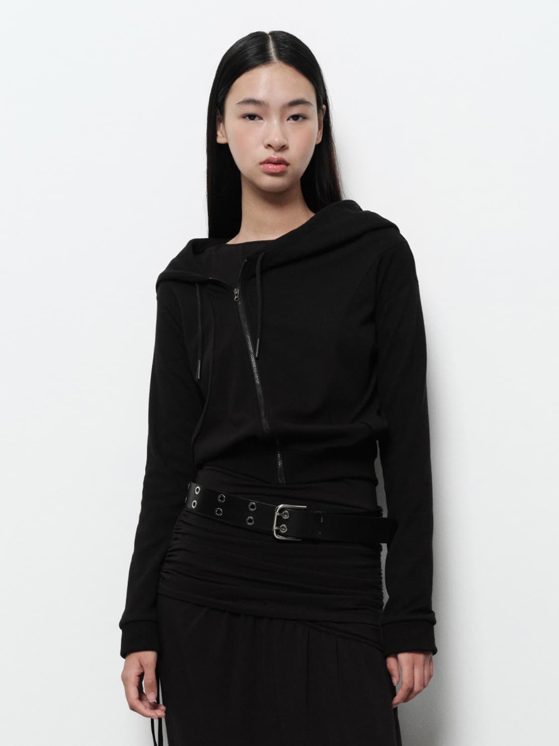 다이애그널 후디 집업 상품이미지1