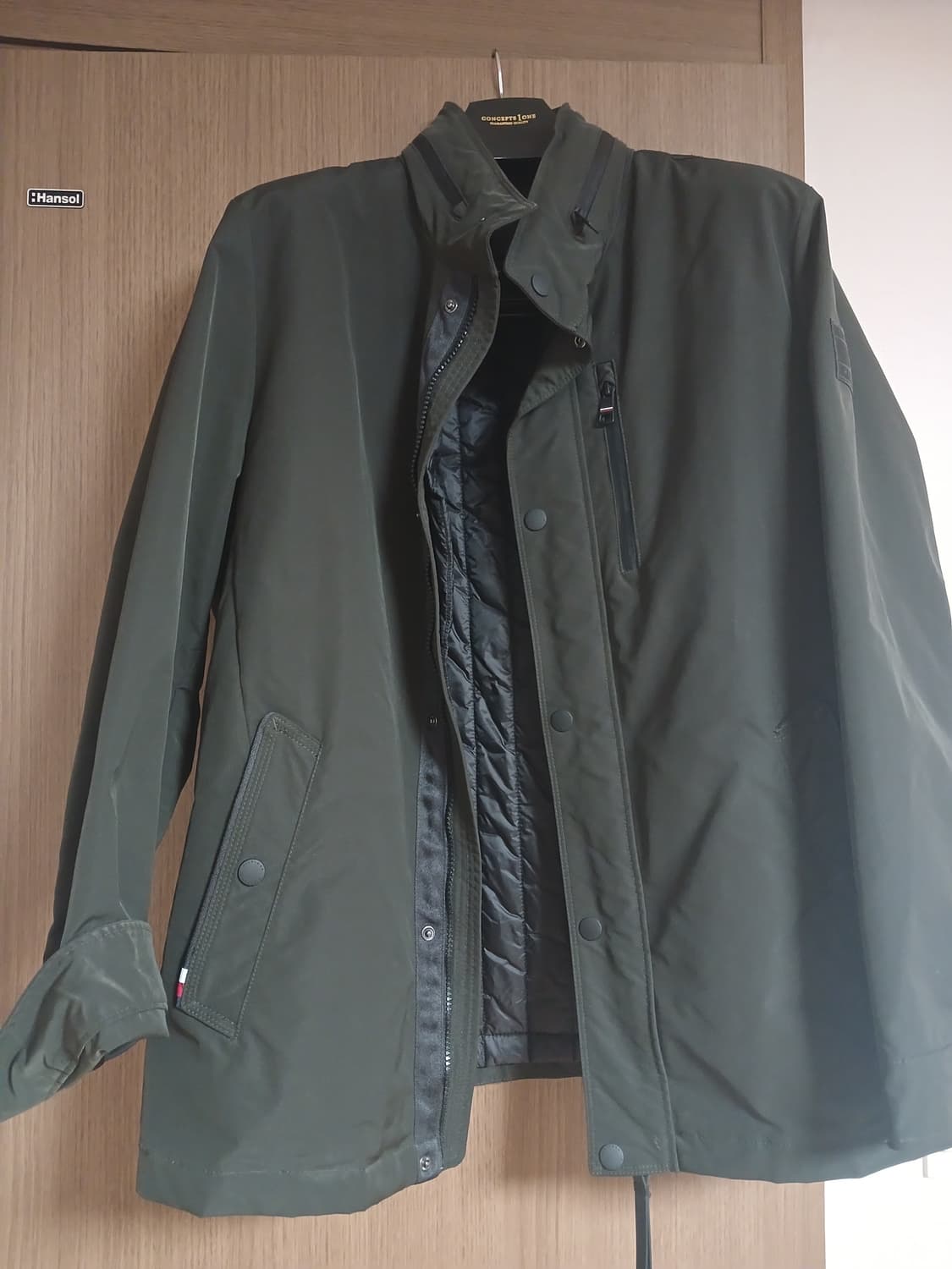 타미힐피거 카키색 누빔 점퍼 XL 상품이미지1