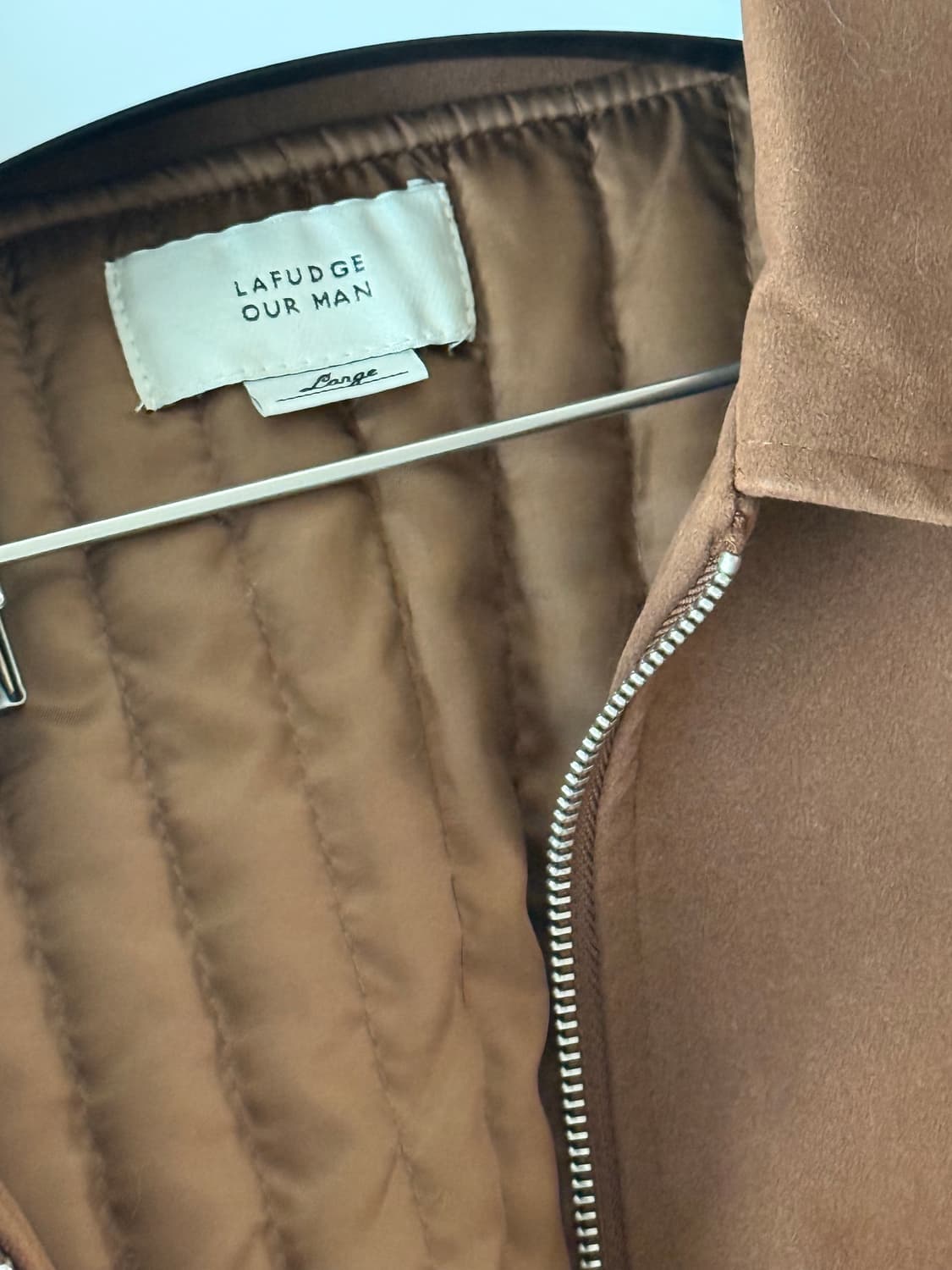 라퍼지스토어 스웨이드 브라운 블루종 자켓 L사이즈 (새상품 급처합니다ㅠ) 상품이미지4