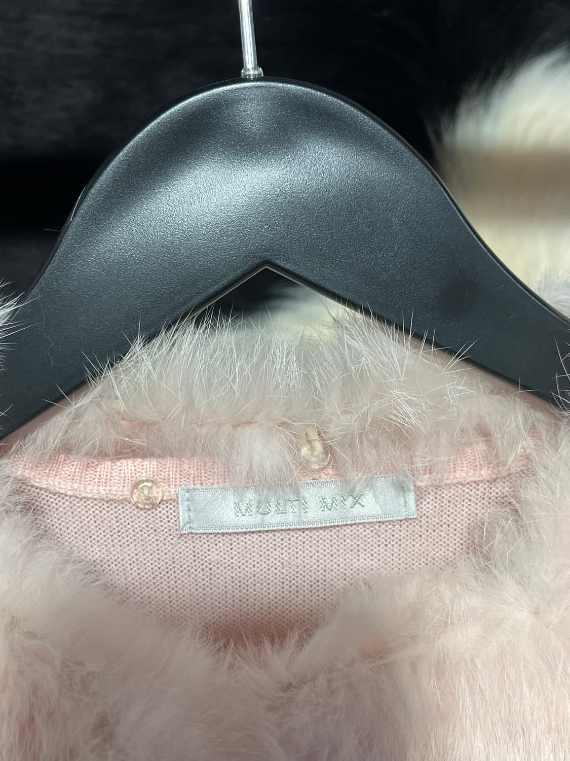 장미 프린팅 카라 퍼 가디건 상품이미지5