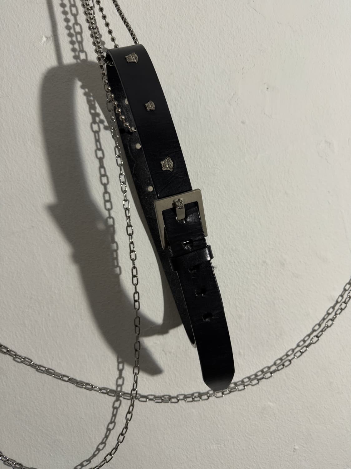 90s 베르사체 메두사 스퀘어버클 벨트 상품이미지2