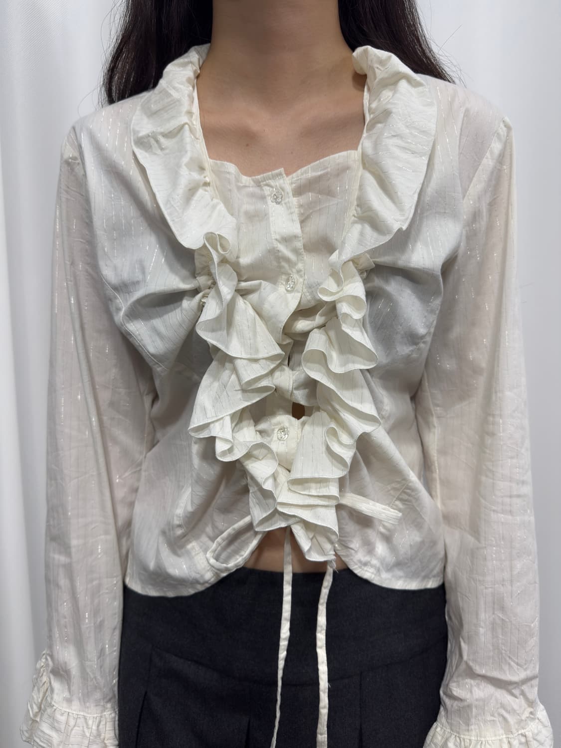 design shirring shirt 상품이미지3