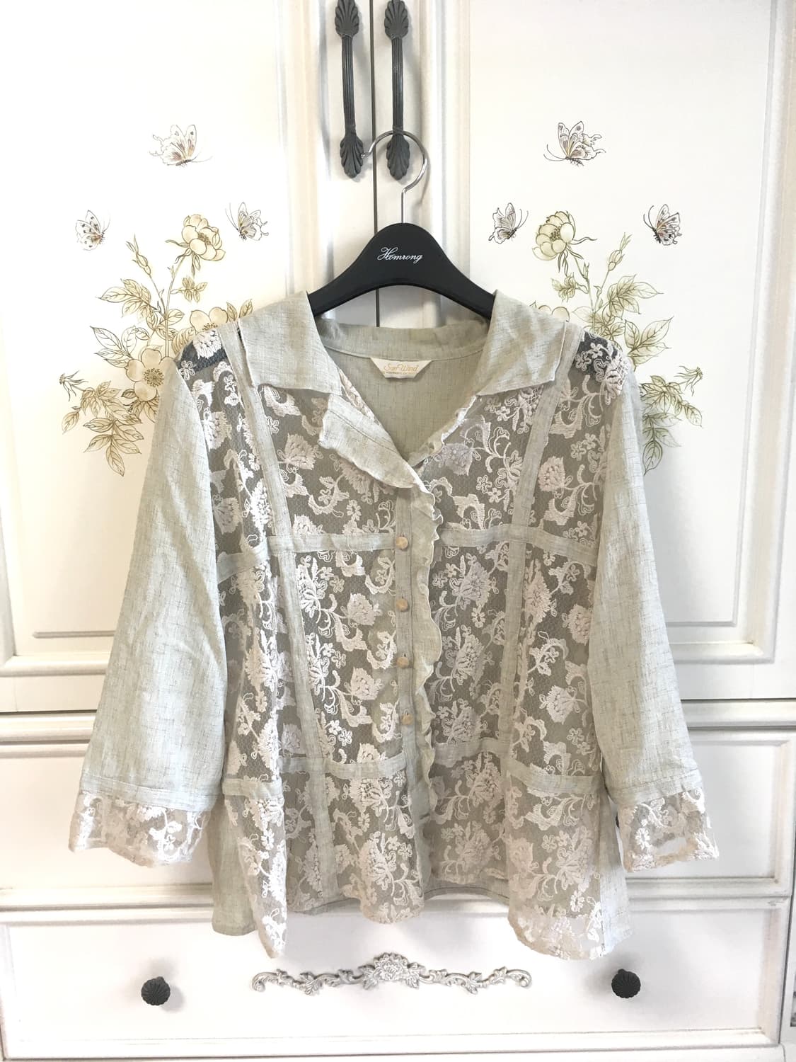 jpn vintage antique lace jacket 상품이미지5