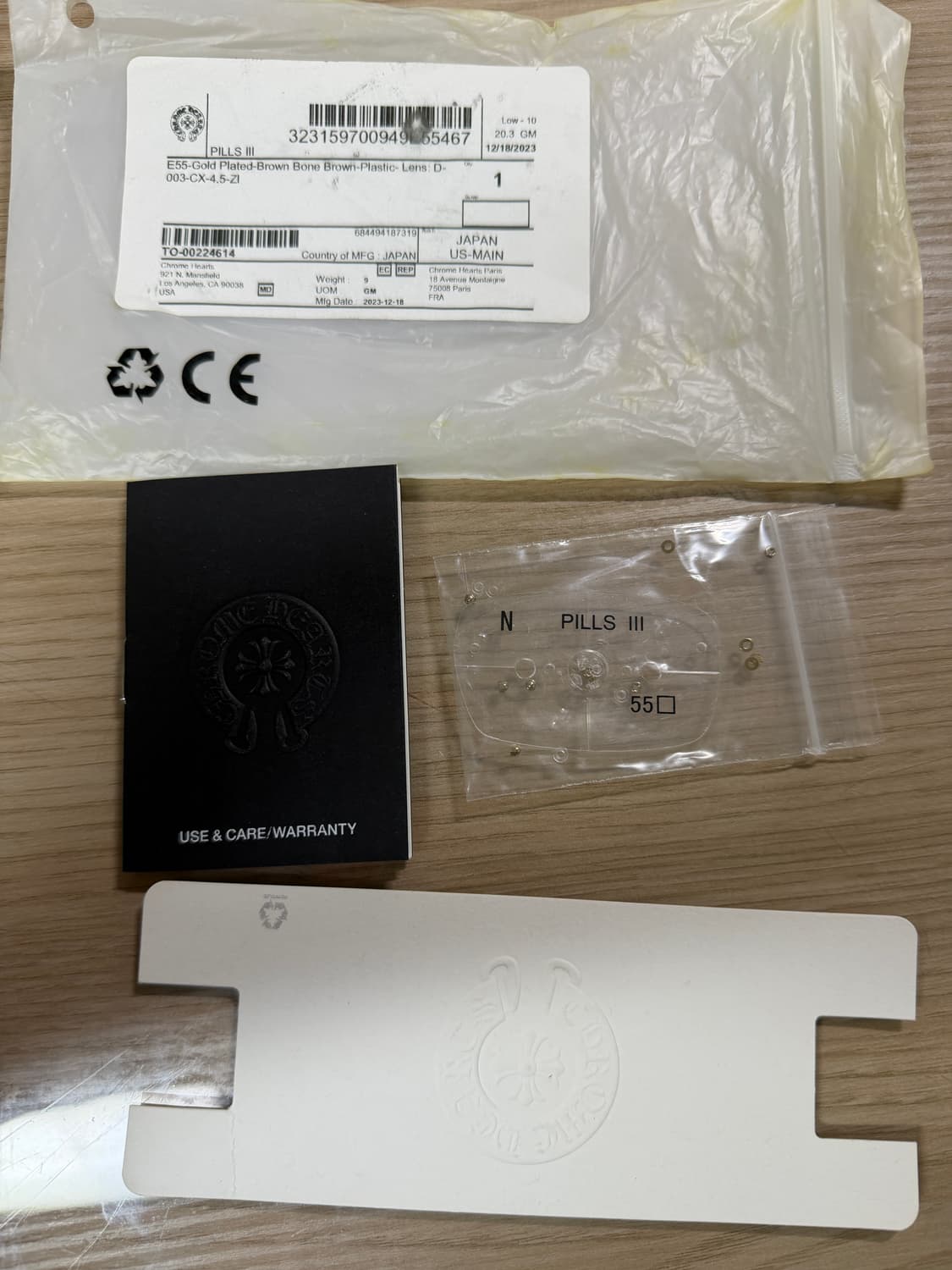 크롬하츠 필스3 안경 골드 브라운 상품이미지10