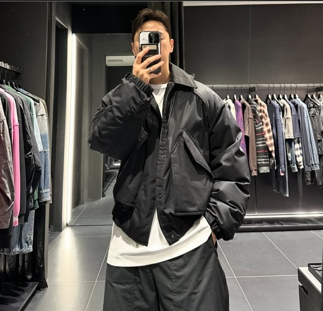 준지 179만 스탠카라 봄버 블루종 상품이미지6