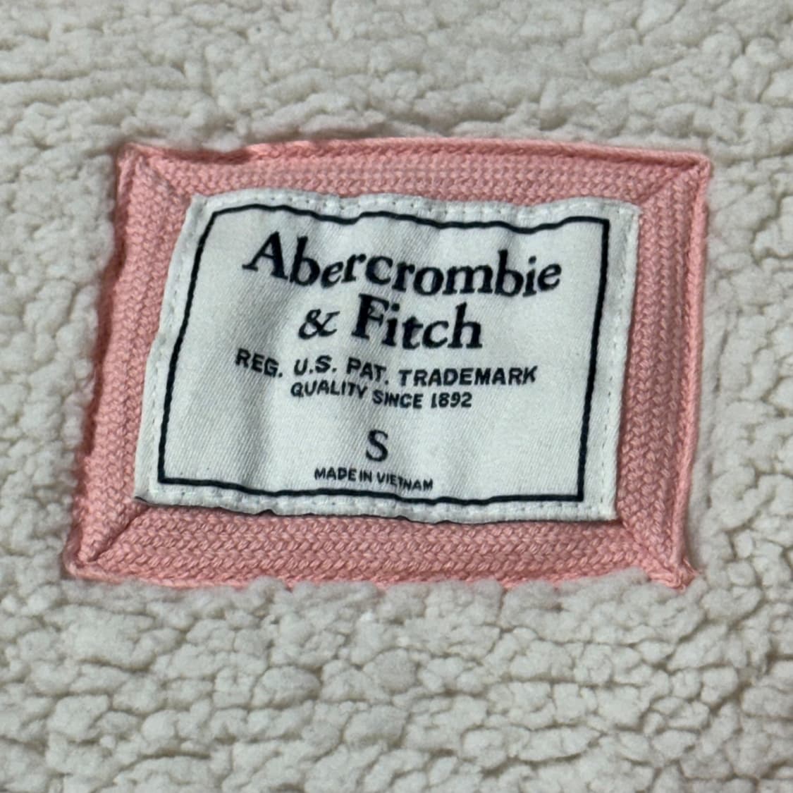 (S) 아베크롬비 양털 후드집업 핑크 상품이미지6