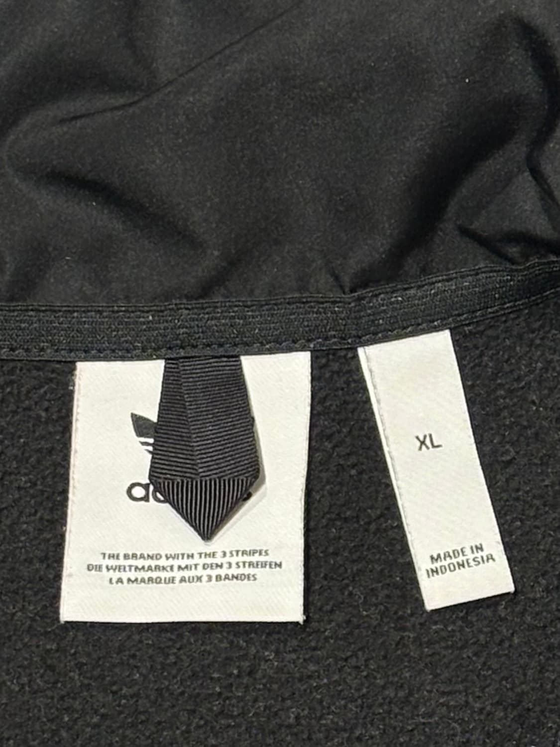 아디다스 배색 플리스 반집업 상품이미지8