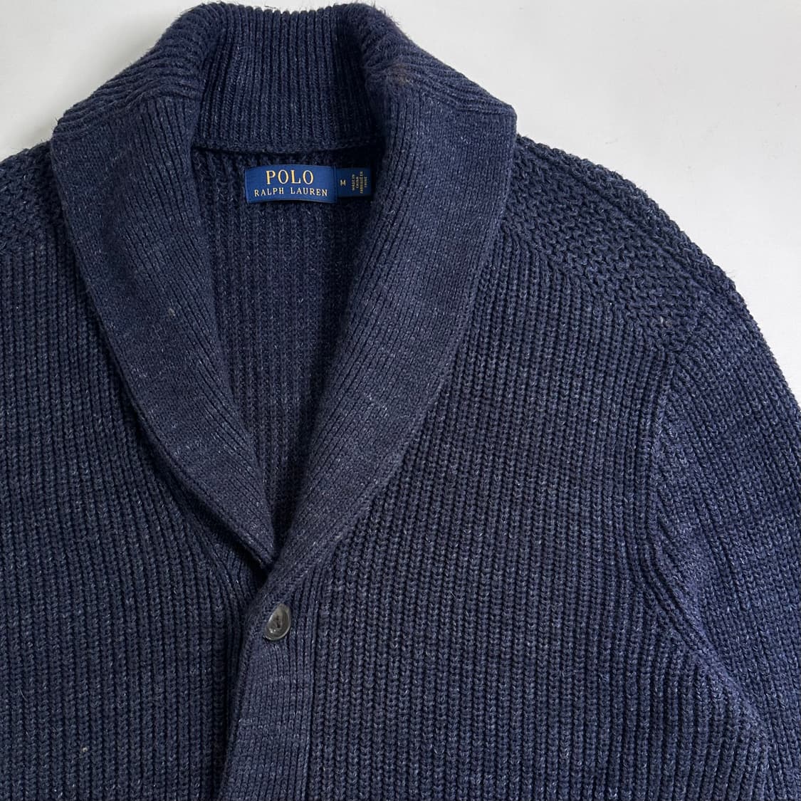 폴로 랄프로렌 코튼 숄카라 니트 가디건 상품이미지3