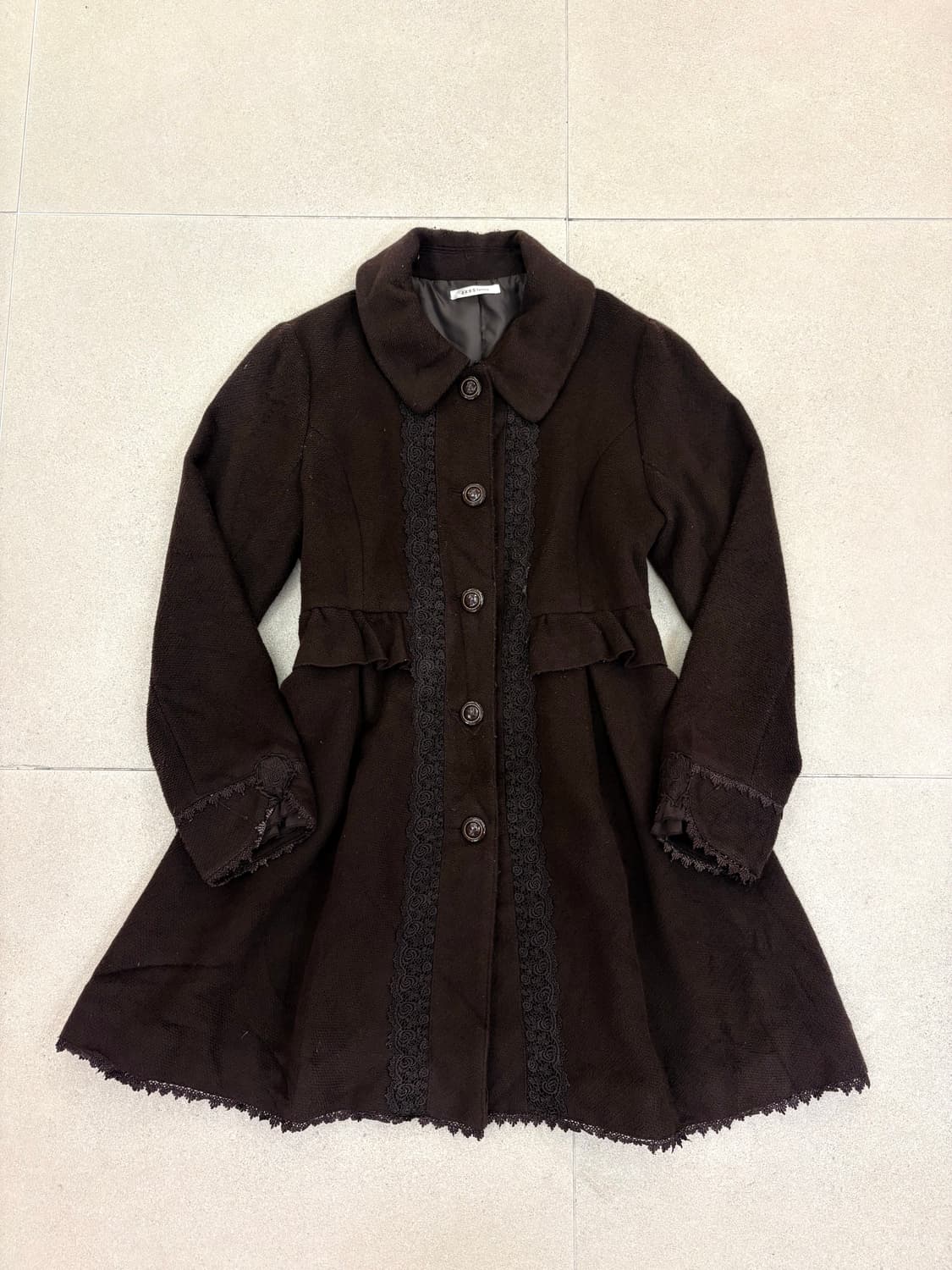 엑시즈팜 브라운 코트 상품이미지1