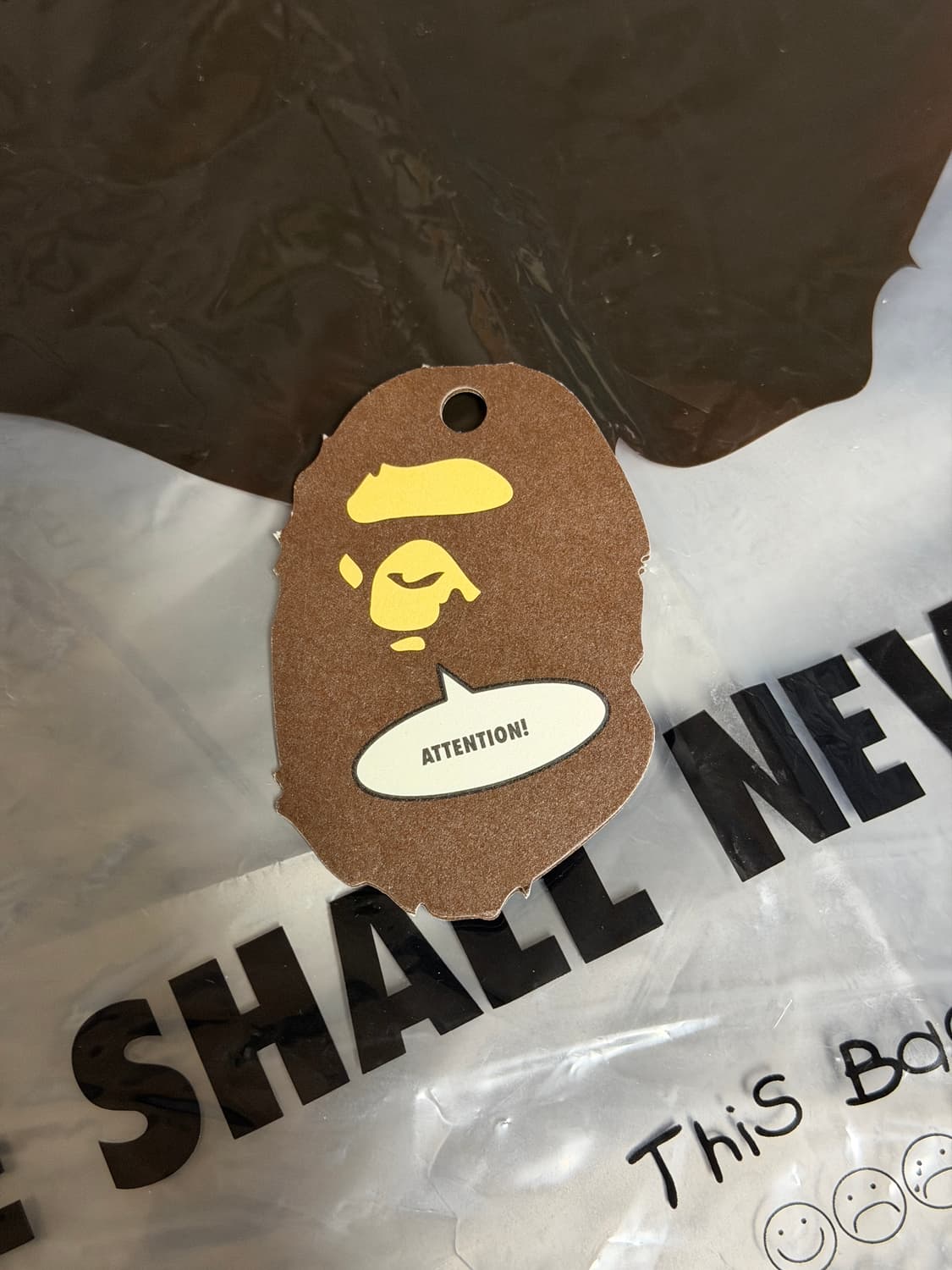 베이프 ABC 카모 클리어 토트백 그린 상품이미지4