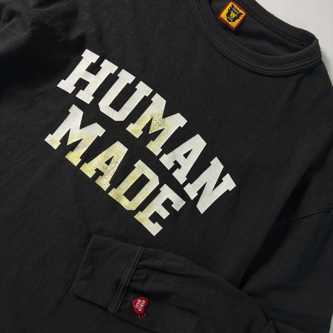 Human made  휴먼메이드 스펠아웃 그래픽 블랙 롱슬리브 티셔츠   상품이미지2