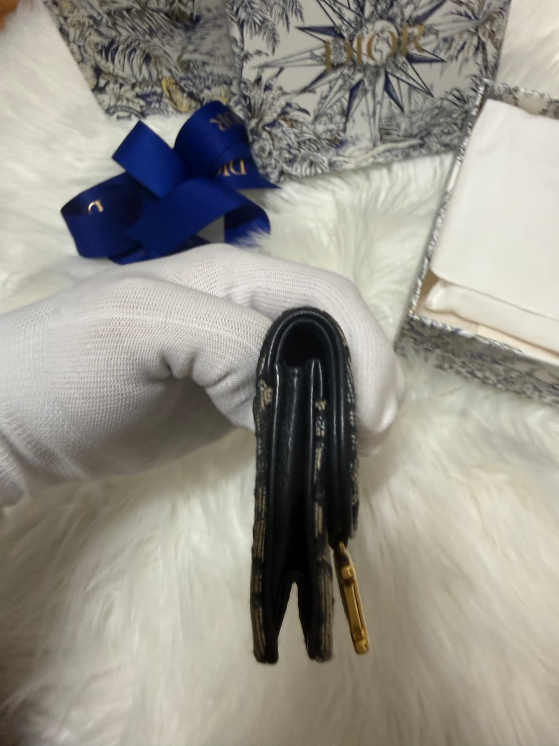 디올 오블리크 새들 카드지갑 상품이미지3