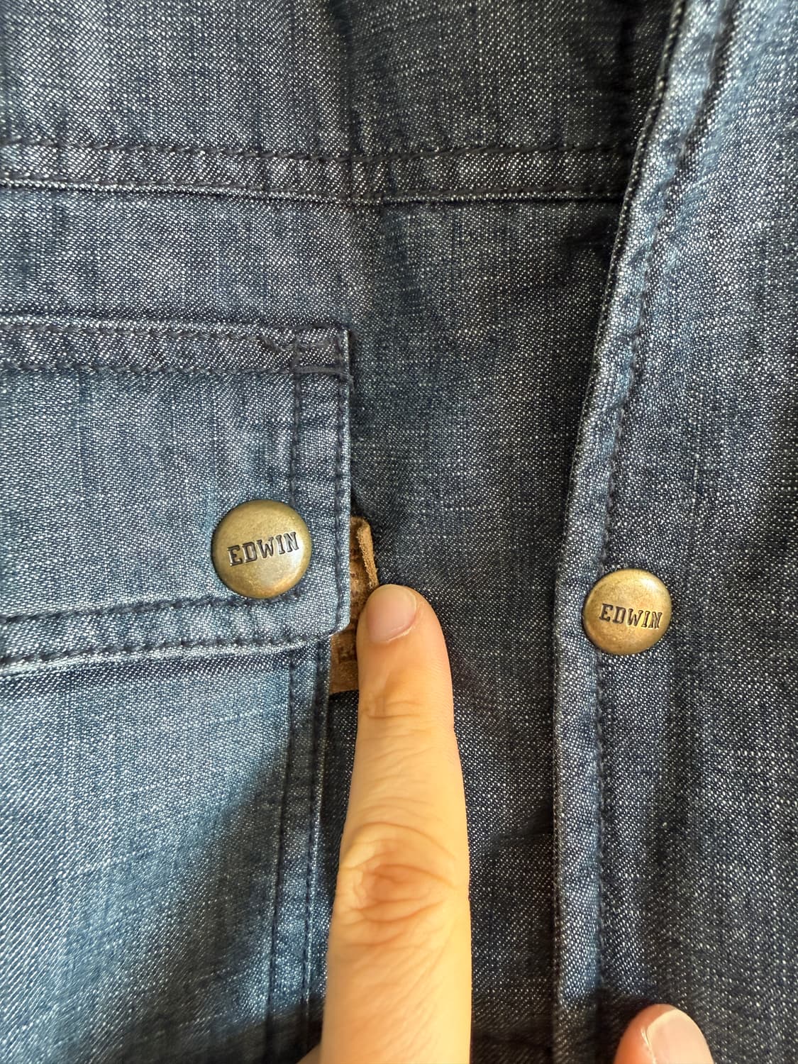 에드윈(EDWIN) 데님 덕다운 패딩 상품이미지4