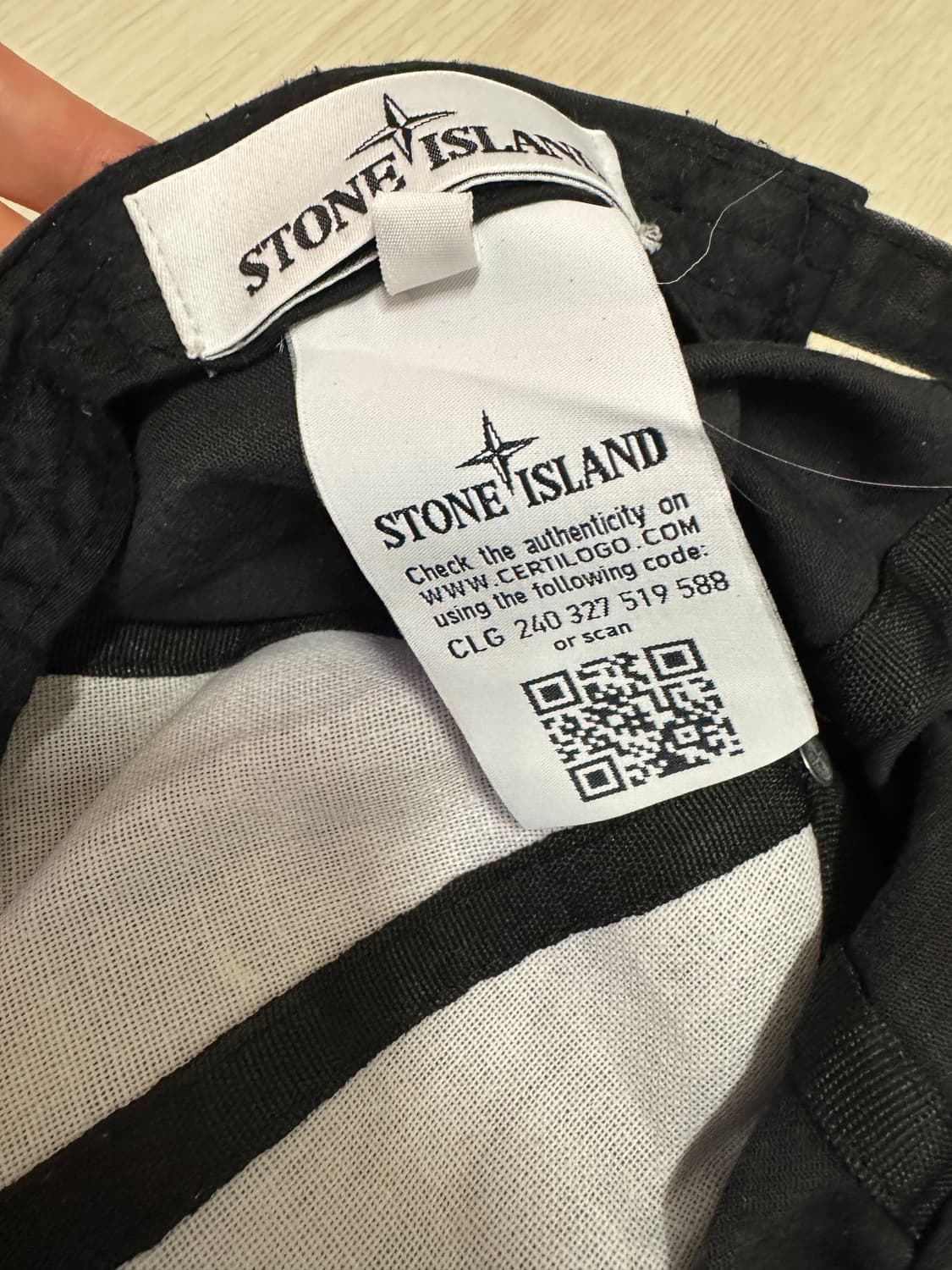 스톤아일랜드 빈티지 워싱 블랙 패치 볼캡 상품이미지7