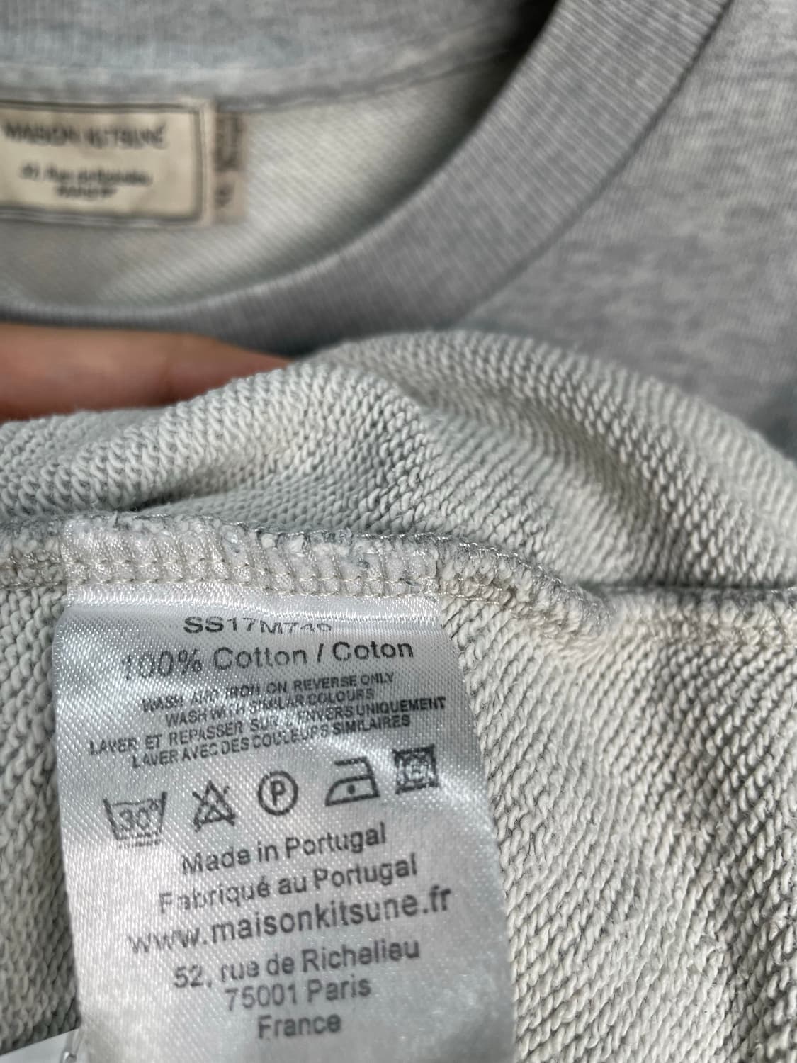 메종키츠네 폭스 빅헤드 맨투맨 스웻셔츠 상품이미지3