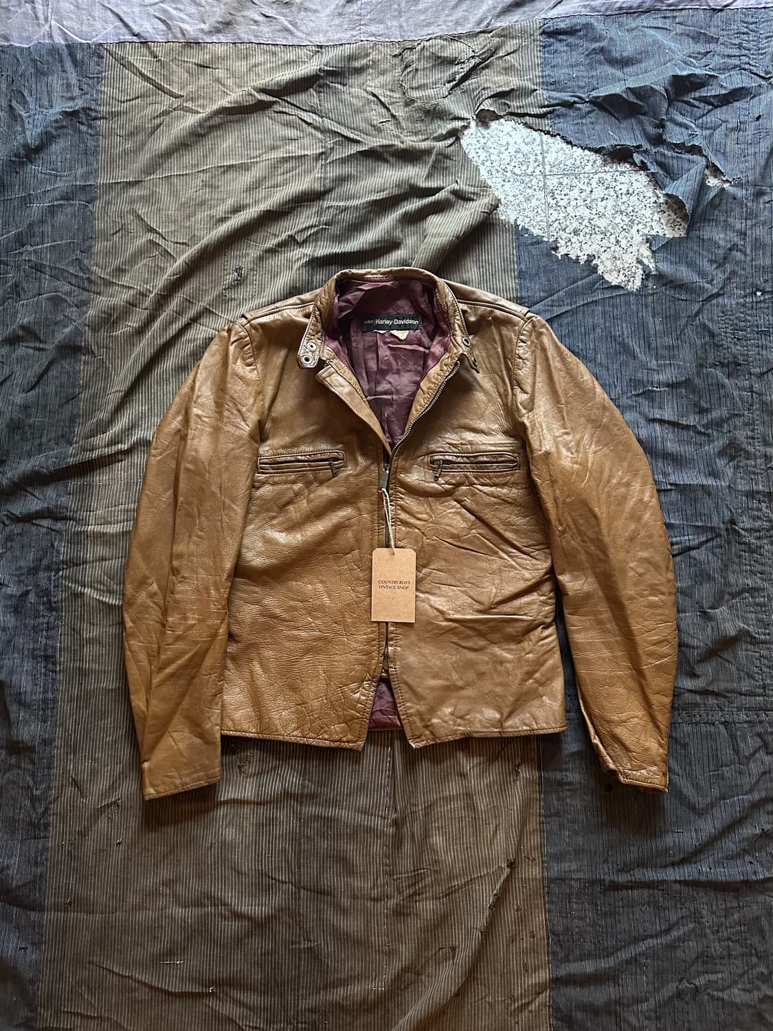 70s Harley Davidson Leather Jacket 상품이미지9