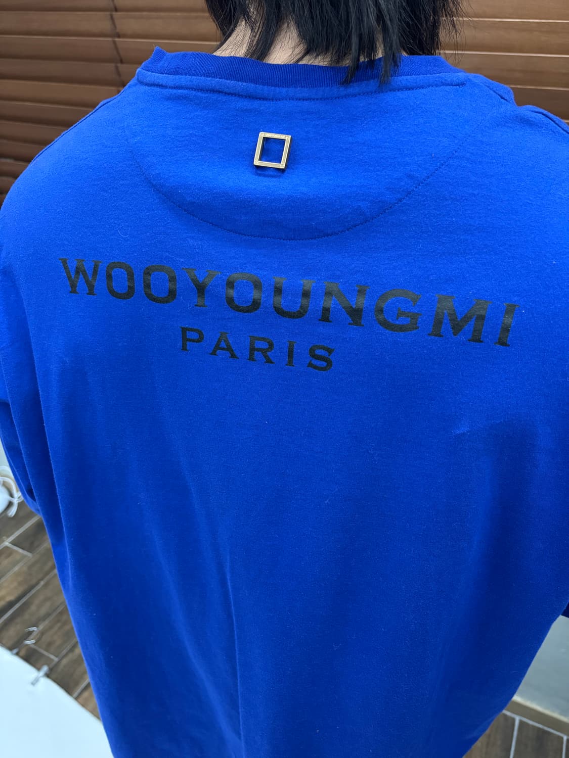 우영미 백로고 블루 롱슬리브 44  상품이미지4