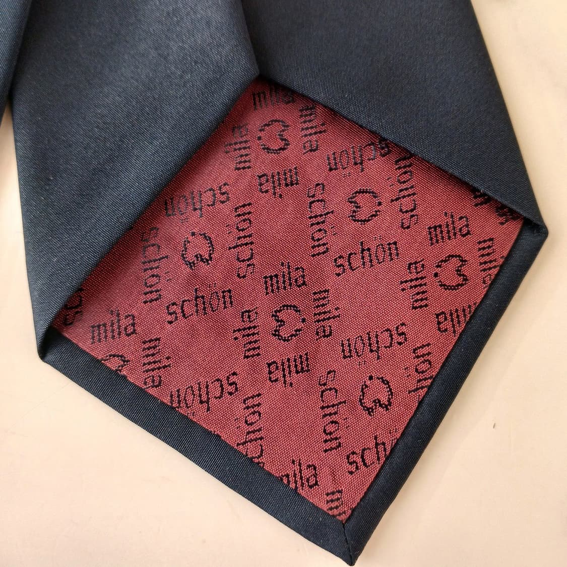 밀라숀 실크 네이비 패턴 넥타이 9.2cm A+등급 A19404
 상품이미지10