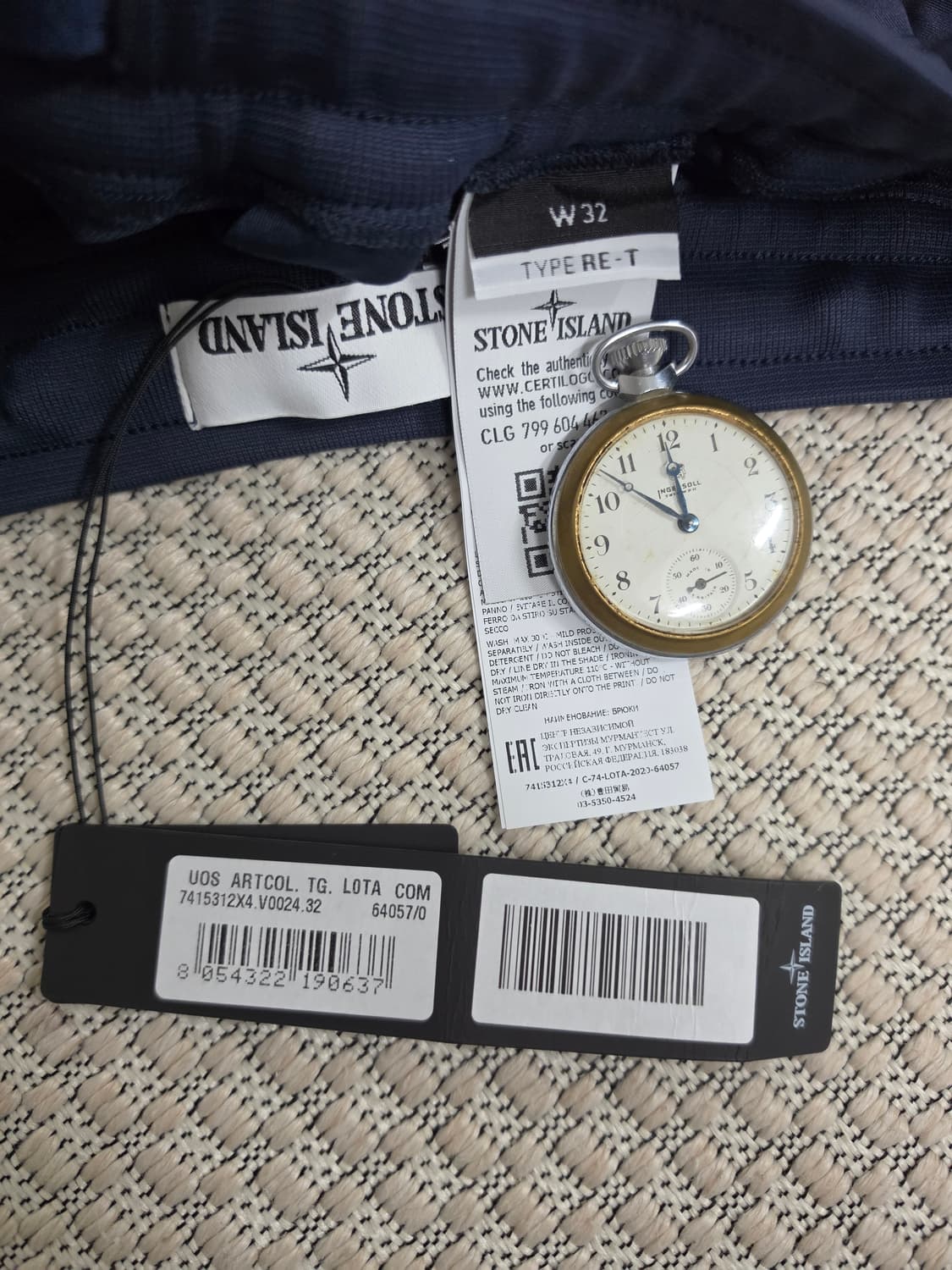 21SS 스톤 아일랜드 마리나 카고 네이비 팬츠 상품이미지9