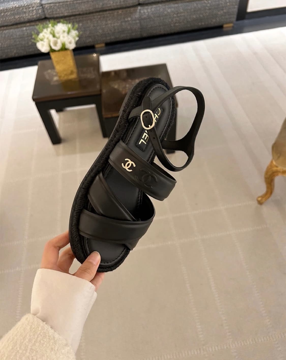 샤넬 에스파듀 샌들 새거 상품이미지3