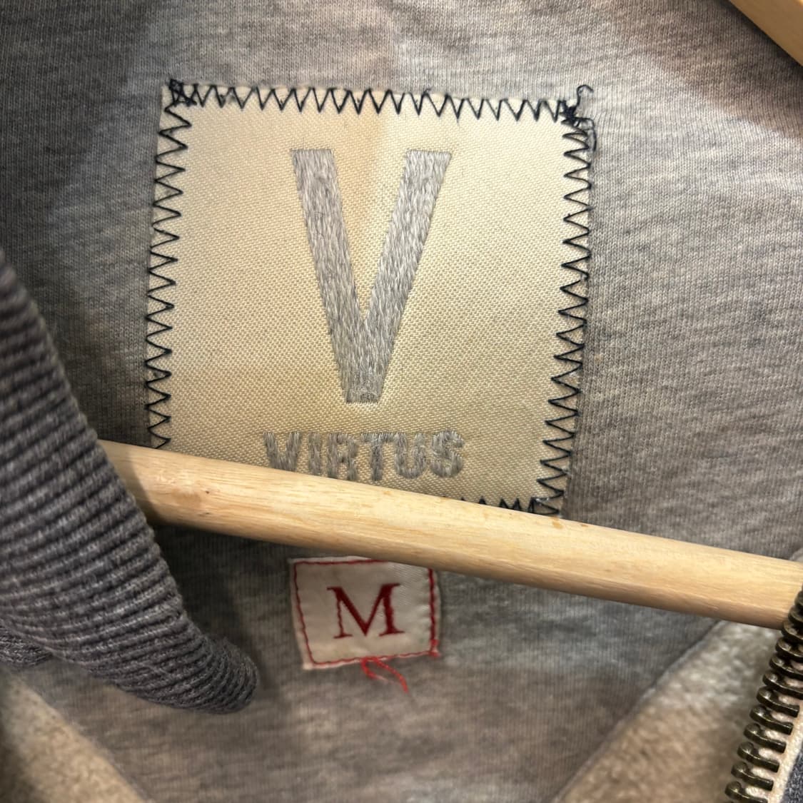 VTG VIRTUS 그레이 집업 자켓 M 상품이미지6