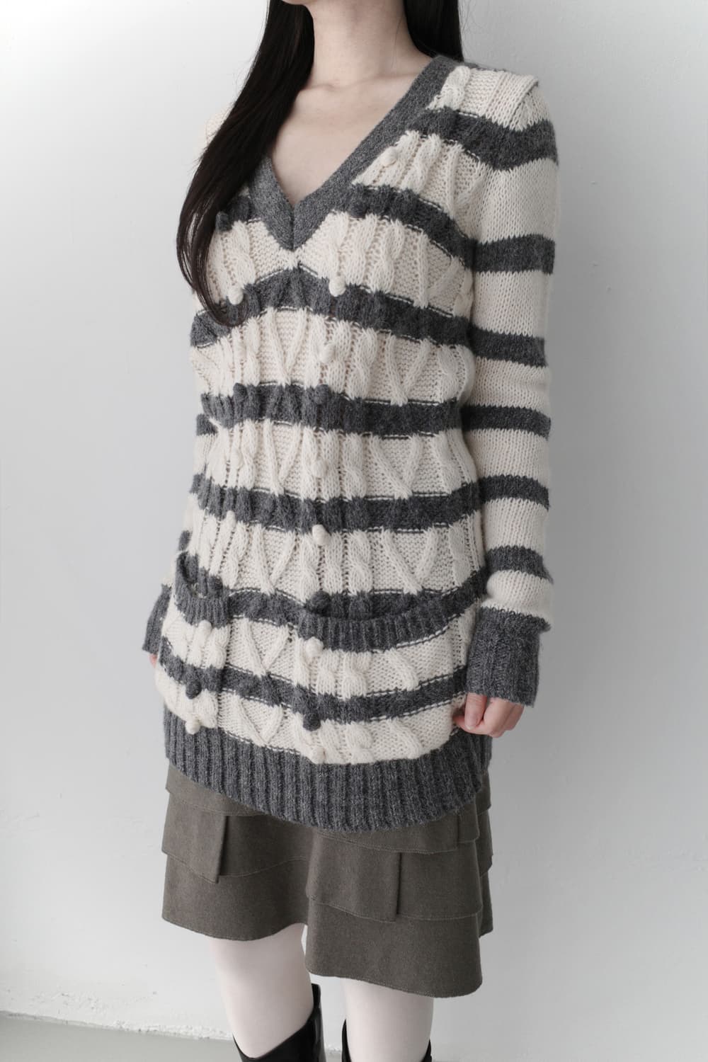 bubble pocket long knit 상품이미지8