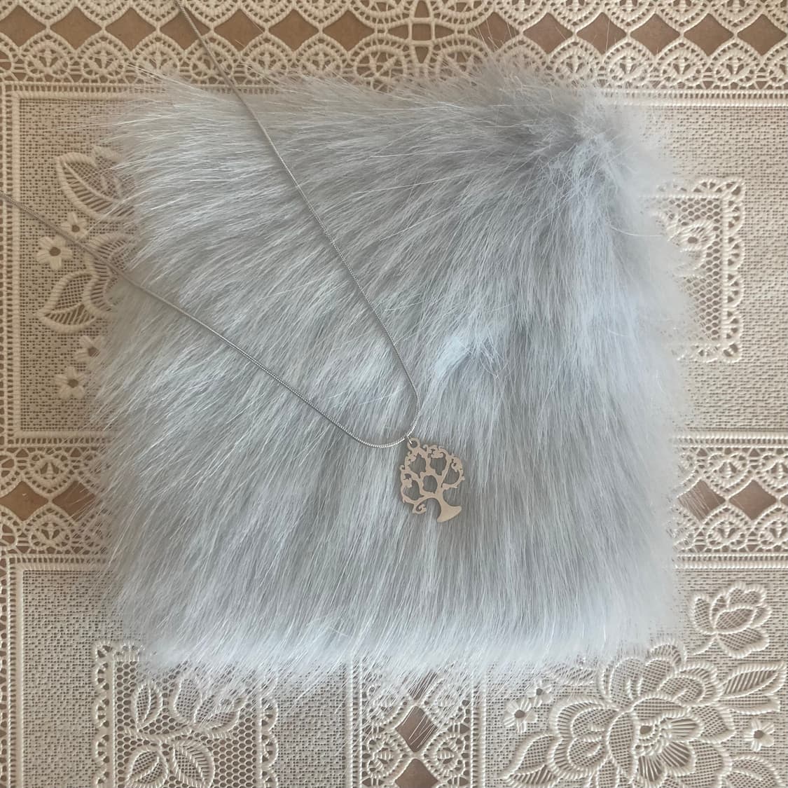 Vintage silver tree necklace 상품이미지1