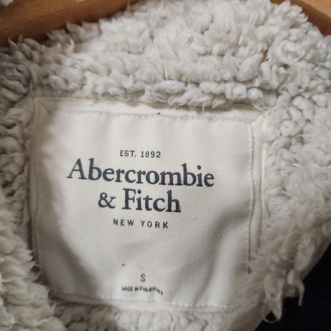 H744 [S] 아베크롬비 Y2K 털 후드 집업 상품이미지2