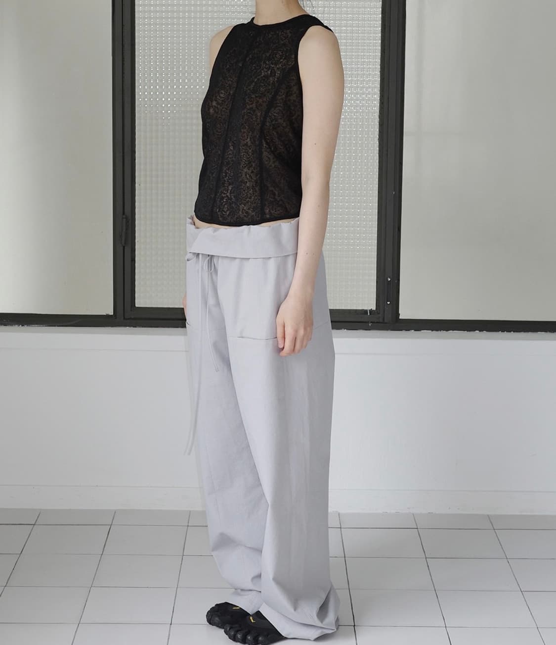 hwi - FOLD PANTS [GREY] 상품이미지2