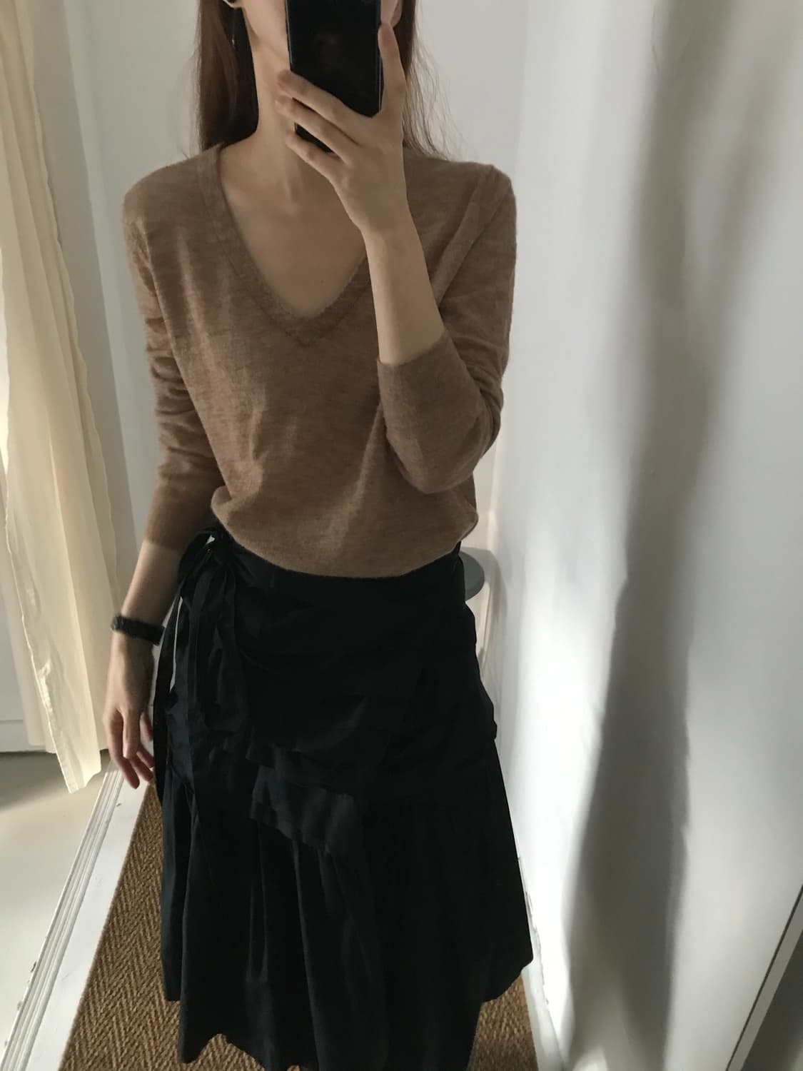 v-neck alpaca knit 상품이미지2