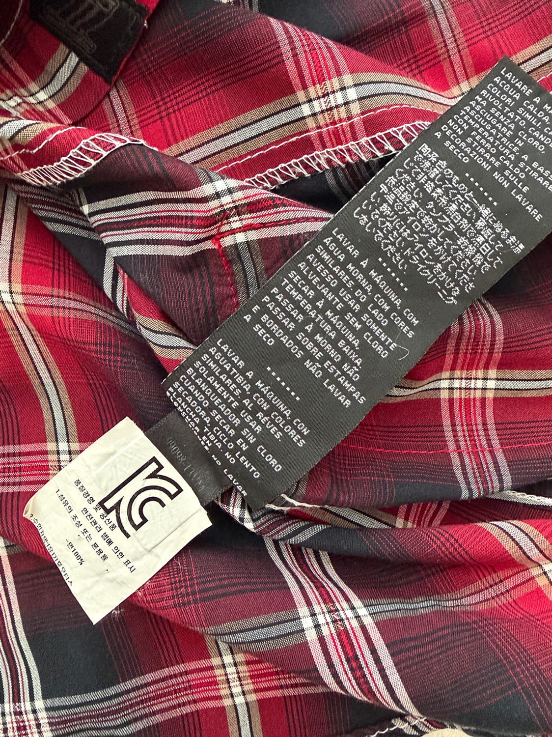 할리데이비슨 레드 투포켓 체크 반팔 셔츠 상품이미지9