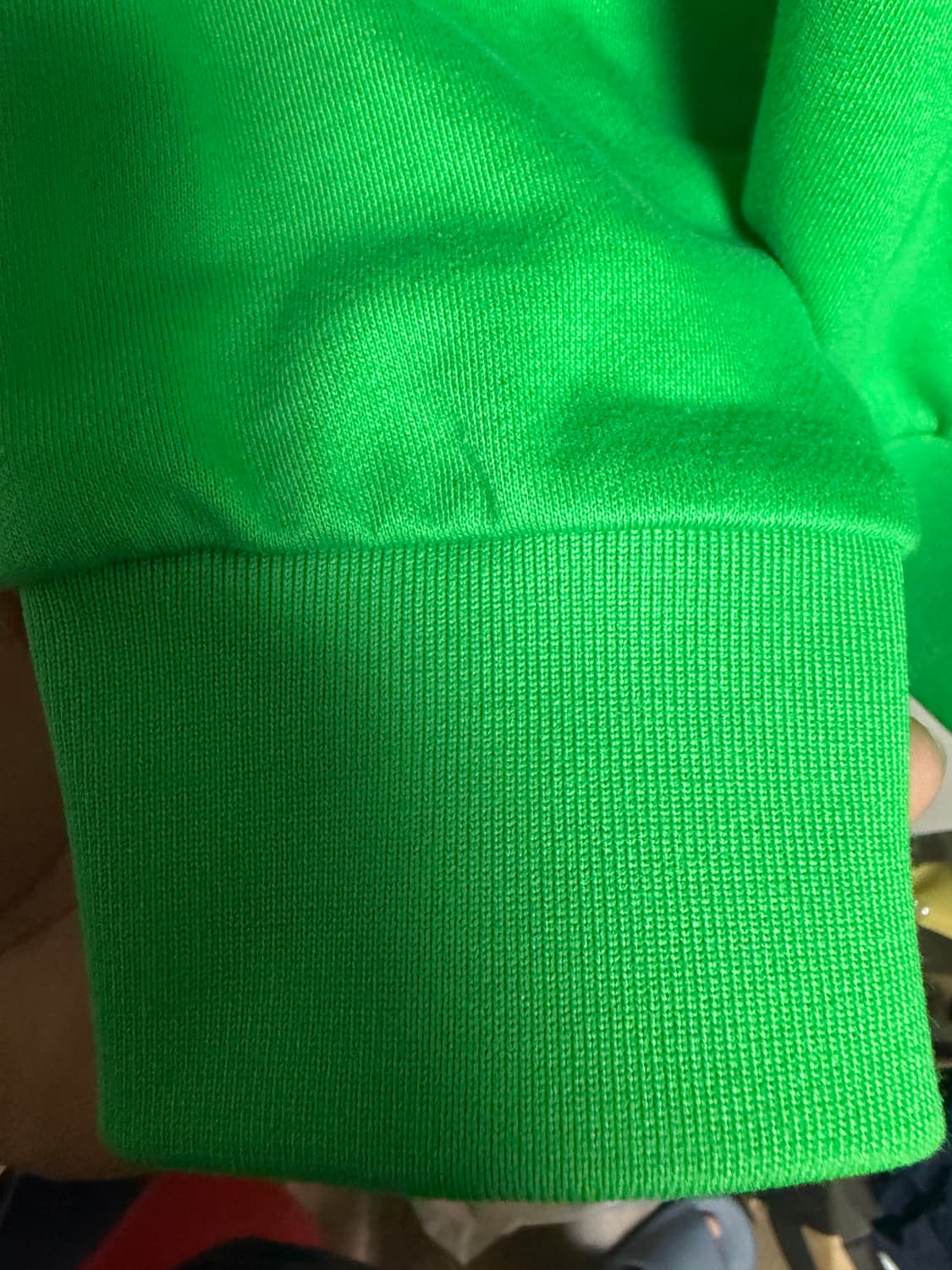 우영미 플라워 프린트 백로고후드 그린(48) 상품이미지7