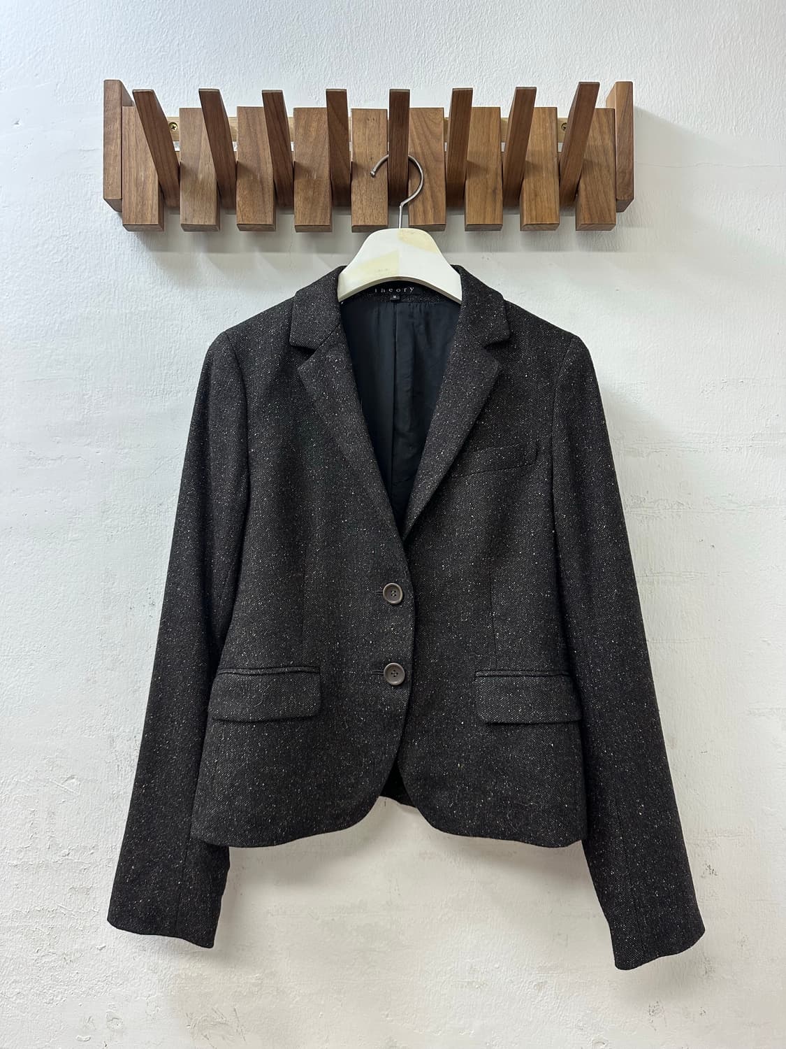 Theory 띠어리 보카시 울 실크 혼방 블렌드 트위드 숏 코트 자켓 상품이미지1