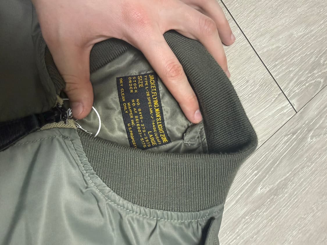 Waiper inc MA-1 사이즈 L 상품이미지5