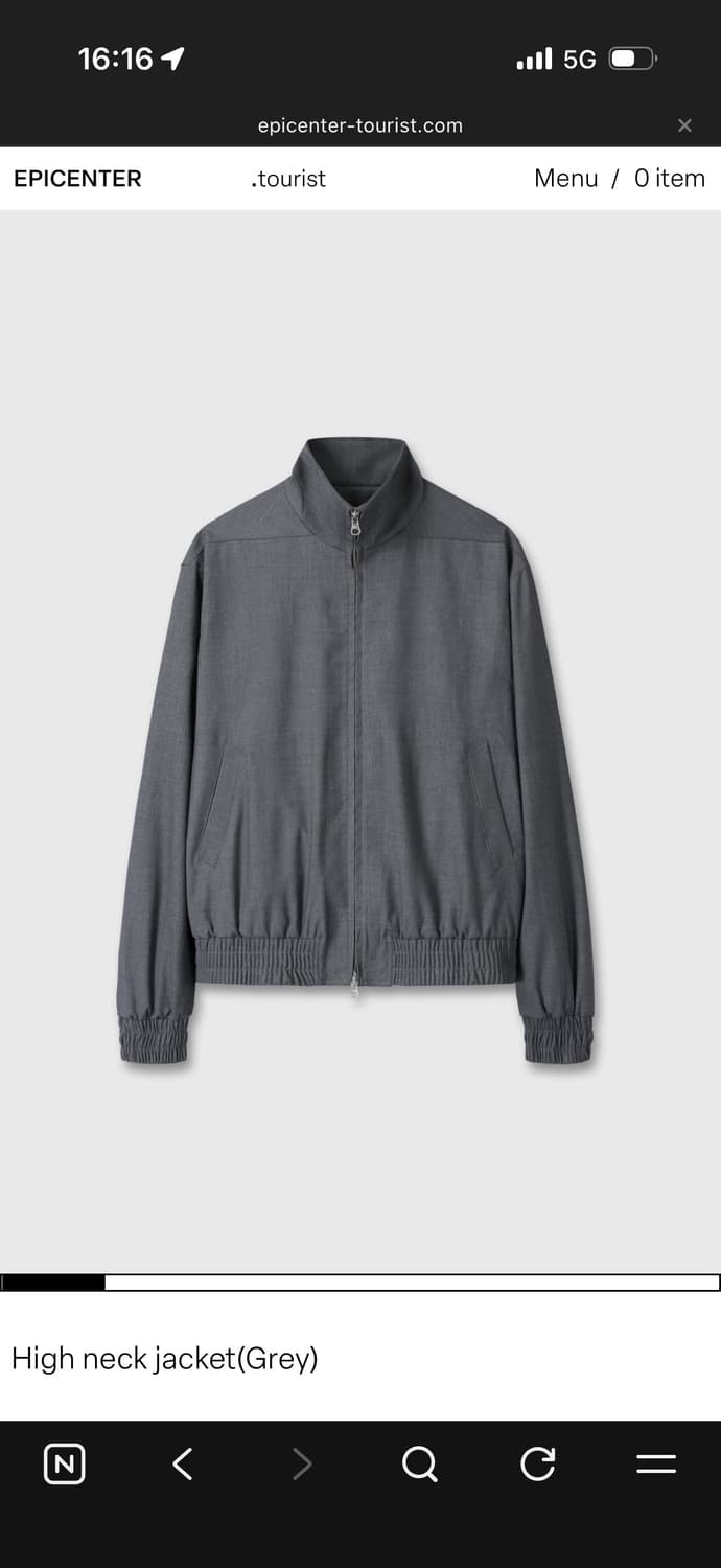 Epicenter tourist high neck jacket(grey) 상품이미지1