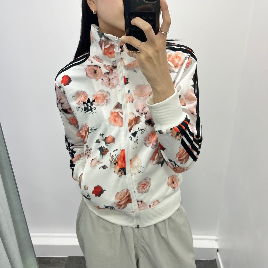아디다스 불꽃 화이트 꽃 져지  상품이미지1