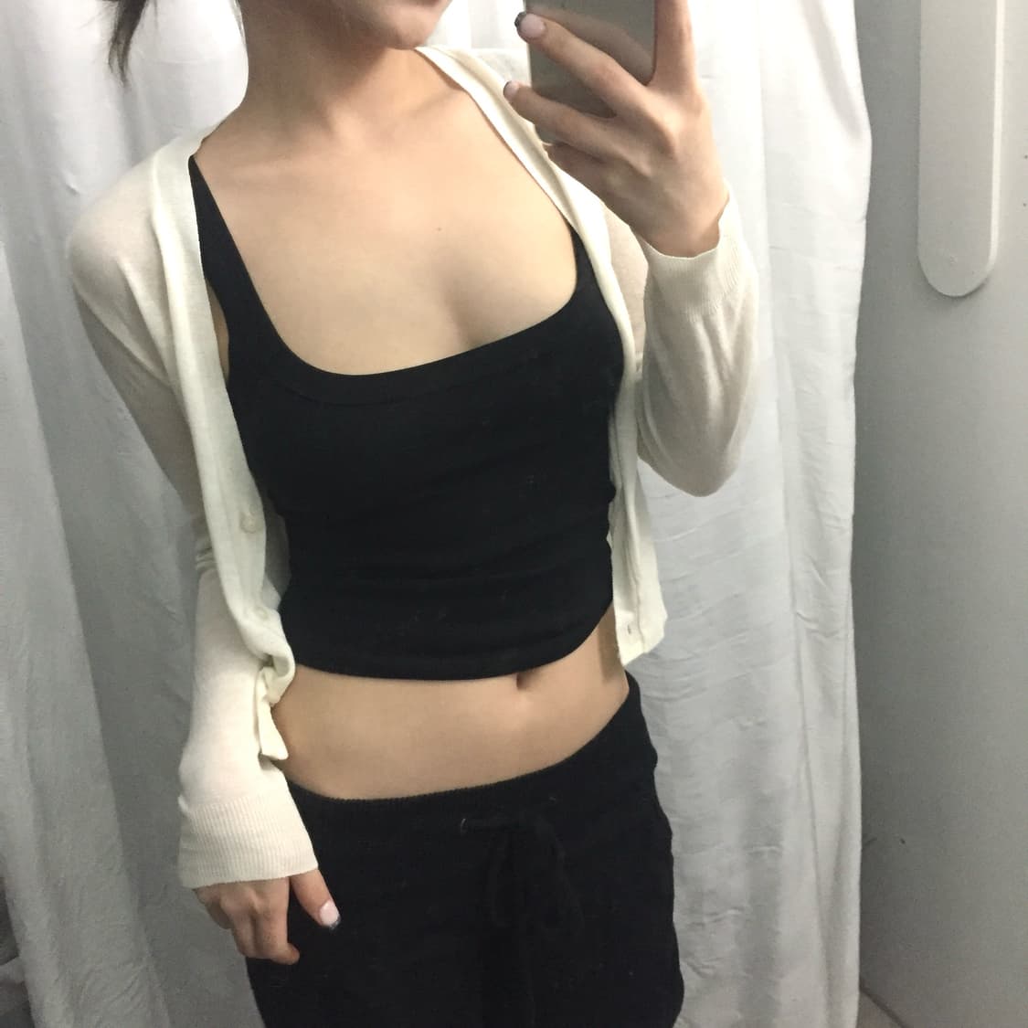 Vintage 히메갸루 페어리 백시스루 가디건 상품이미지3